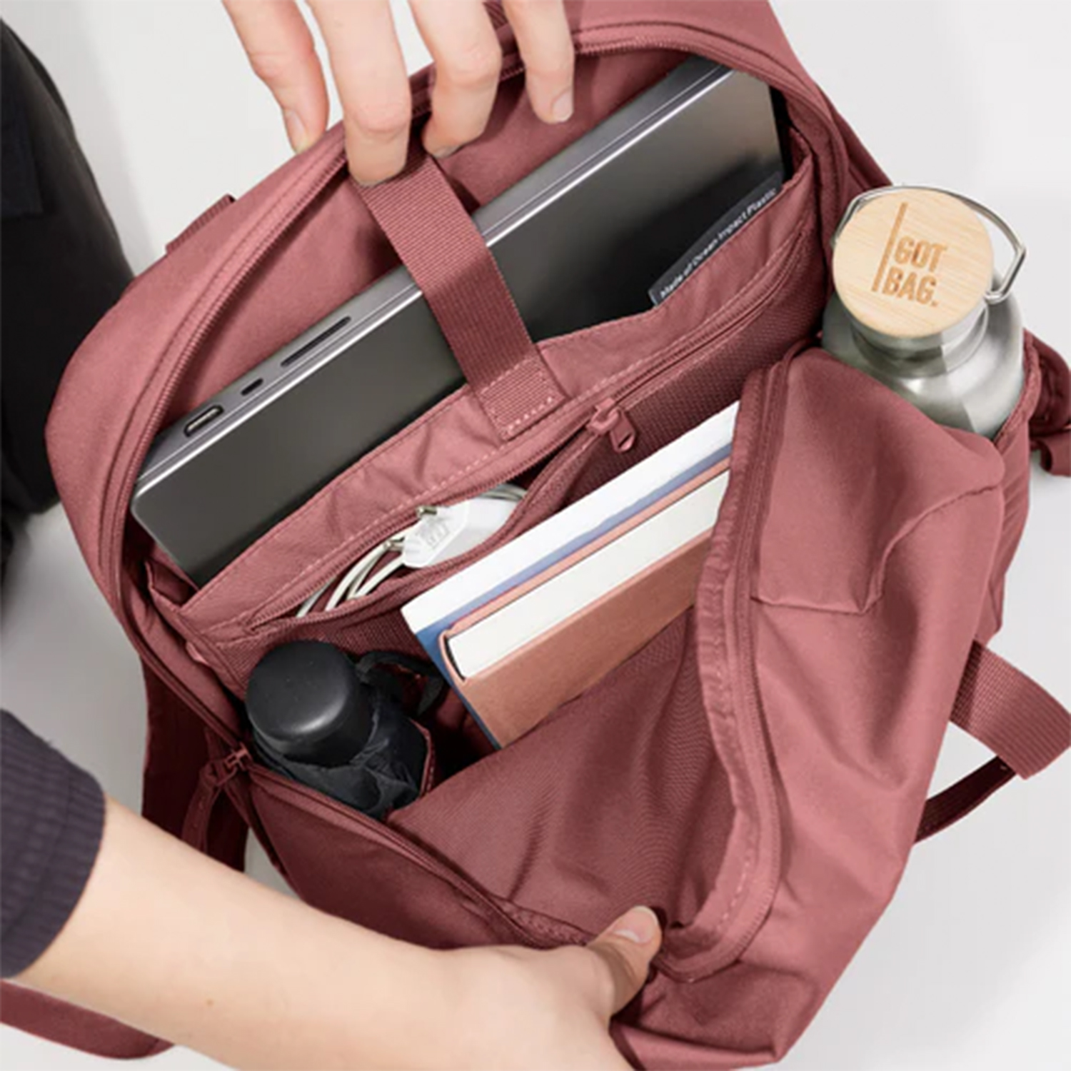 GOT BAG® DAYPACK LOOP – Water-Repellent Recycled Backpack 7