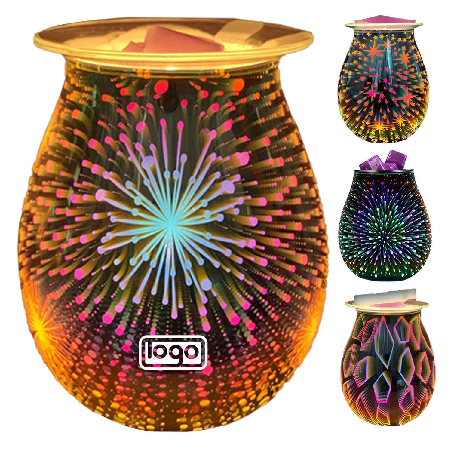 Creative Glass Electric Heating Aromatherapy Night Light