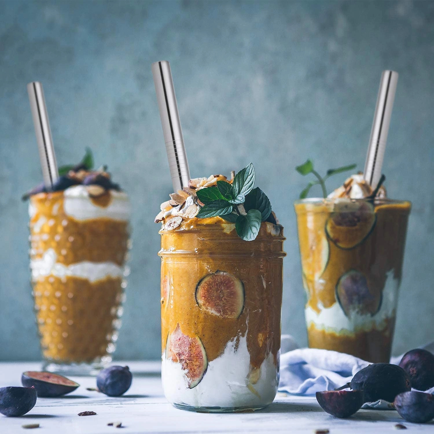 Stainless Steel Smoothie Shake Straw 1