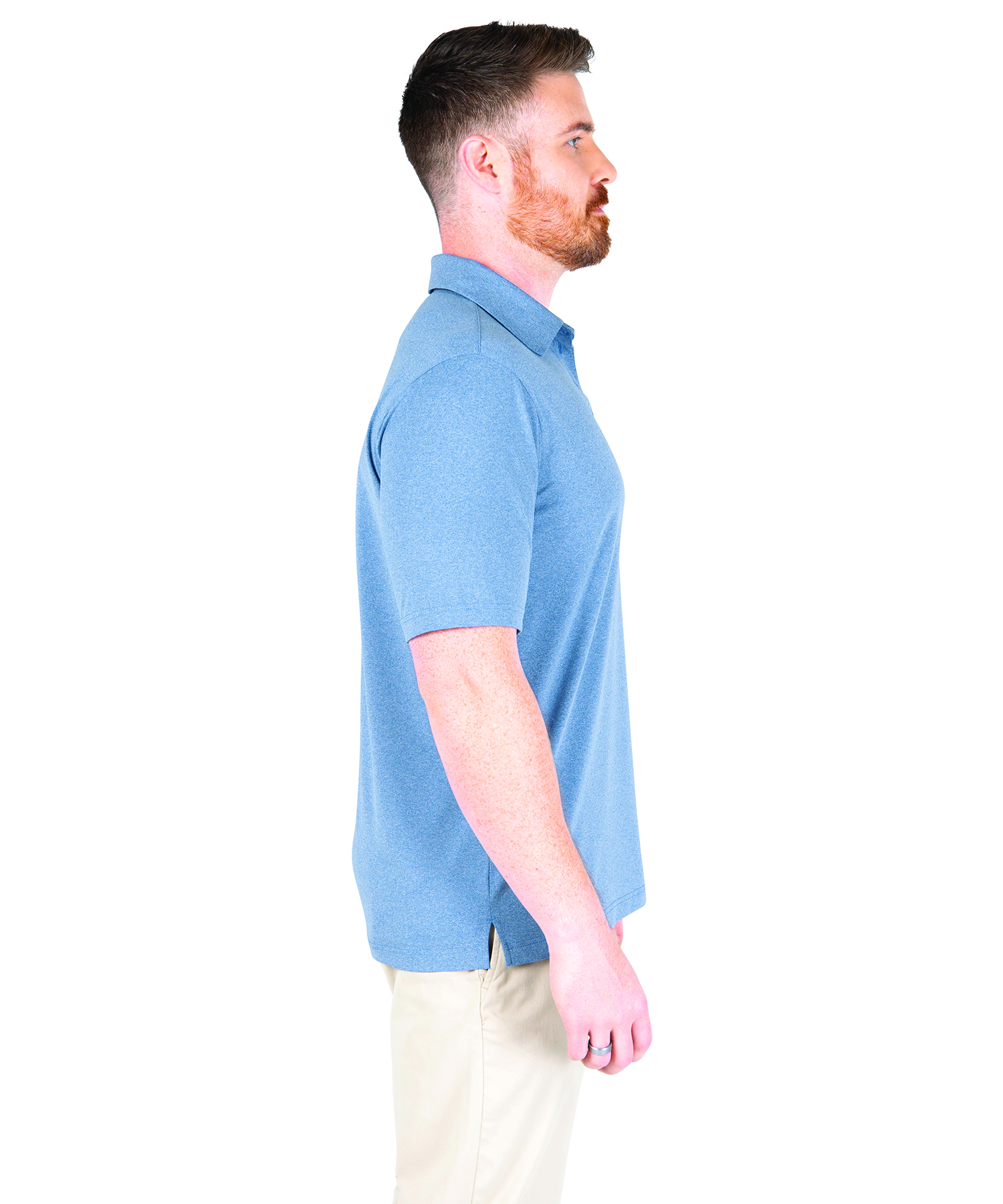 Men's Heathered Eco-Logic Stretch Polo 47