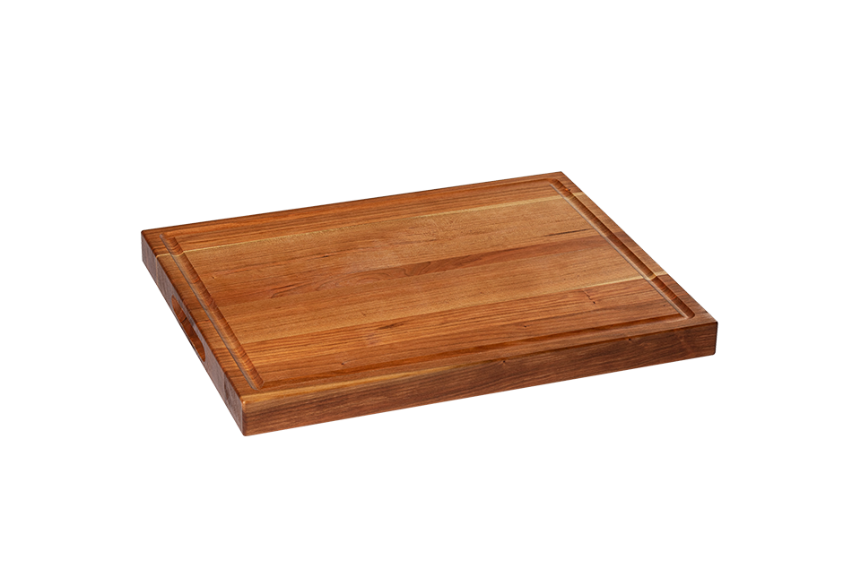 Cherry Cutting Board with Juice Groove and Handle 19"x15"x1-1/2" 1