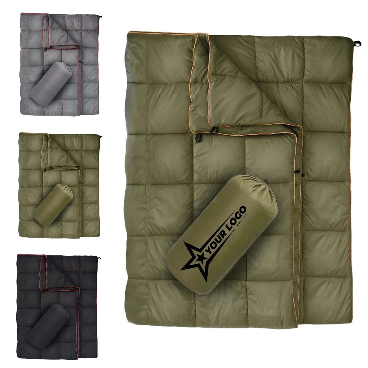 Waterproof Lightweight Down Camping Puffy Blanket For Travel 3