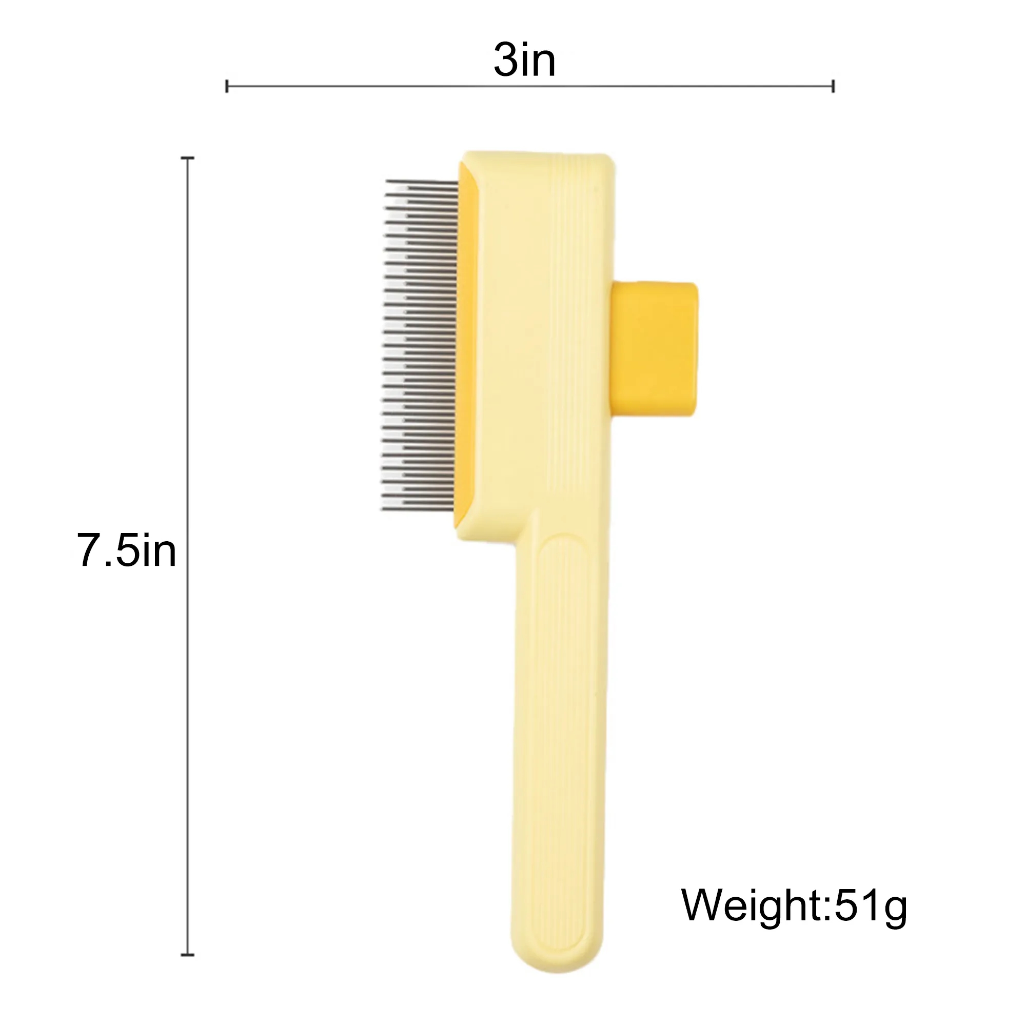 Self Cleaning Pet Slicker Brush Deshedding 3