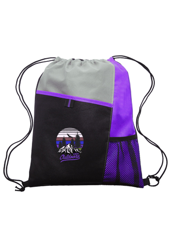 Mesh Pocket Drawstring Backpacks 13