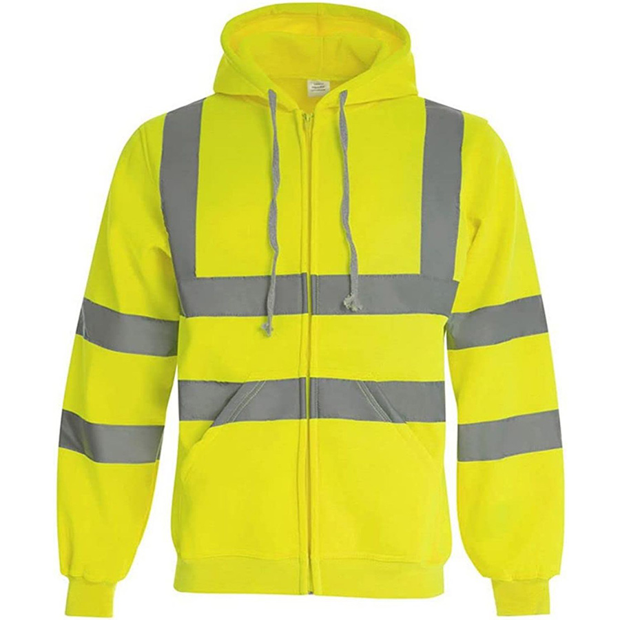 VISIPRO Reflective Safety Full-Zip Hoodie with Bands & Brace 10