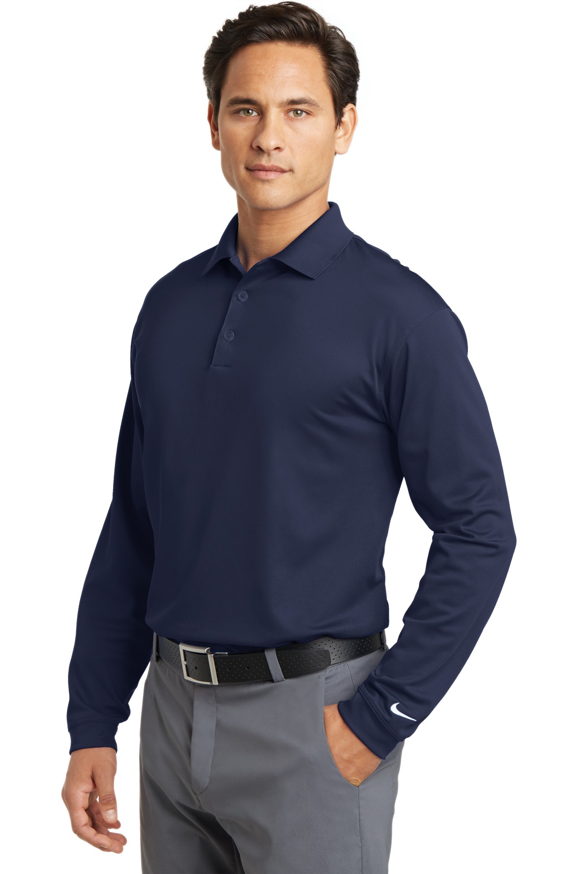 Nike Long Sleeve Dri-FIT Stretch Tech Polo. 466364 21