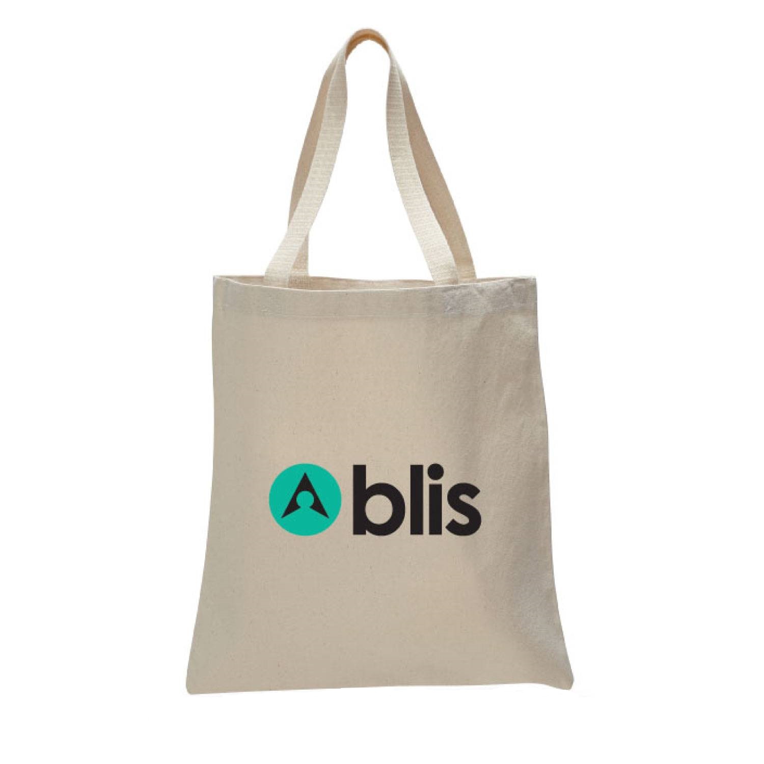 12 oz. Cotton Canvas Tote Bag with Web Handles 2