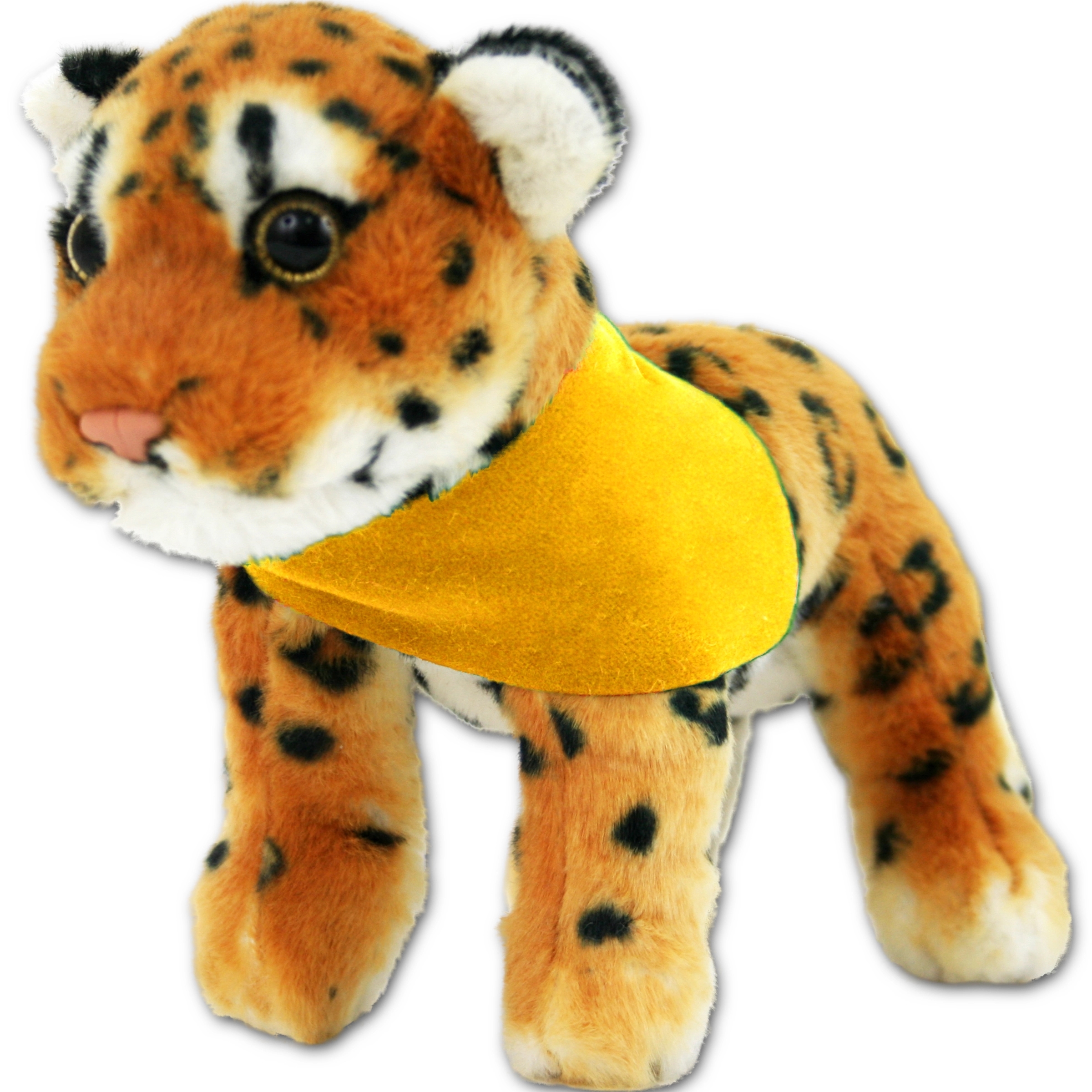 8" Jungle Animals Standing Brown Leopard 2