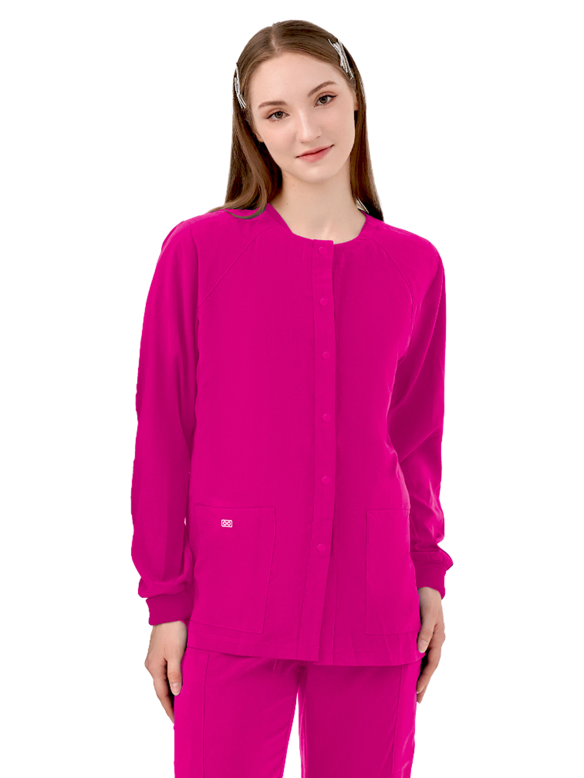Parkley Quantum - Women's Two-Pocket CELESTE Snap Front Jacket 10