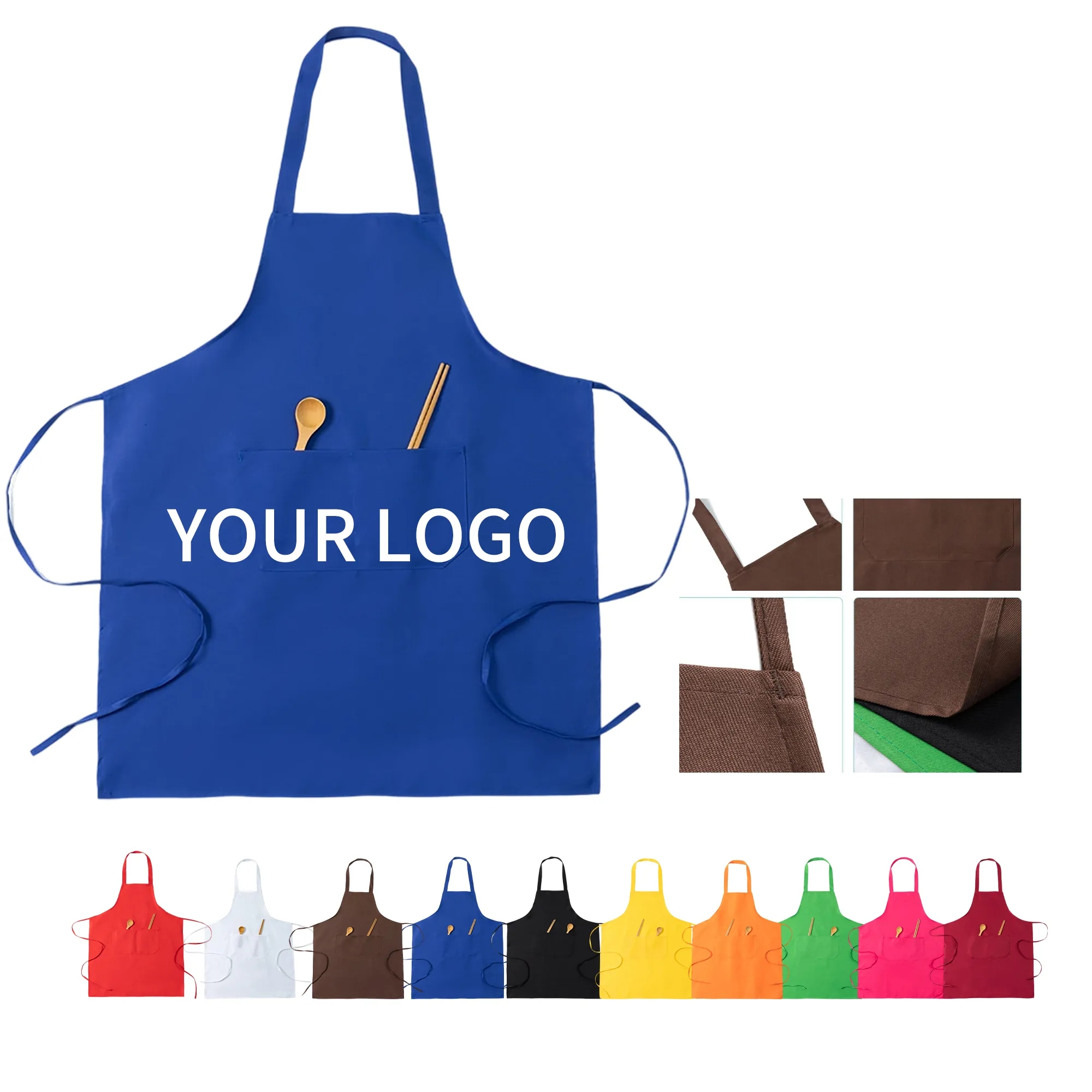 Durable Polyester Apron Kitchen Compact Practical for Cooking 8