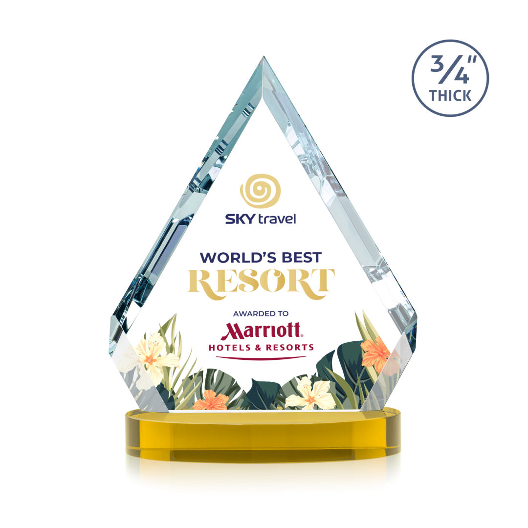 Apex VividPrint™ Award on Alberton Base - Gold 7