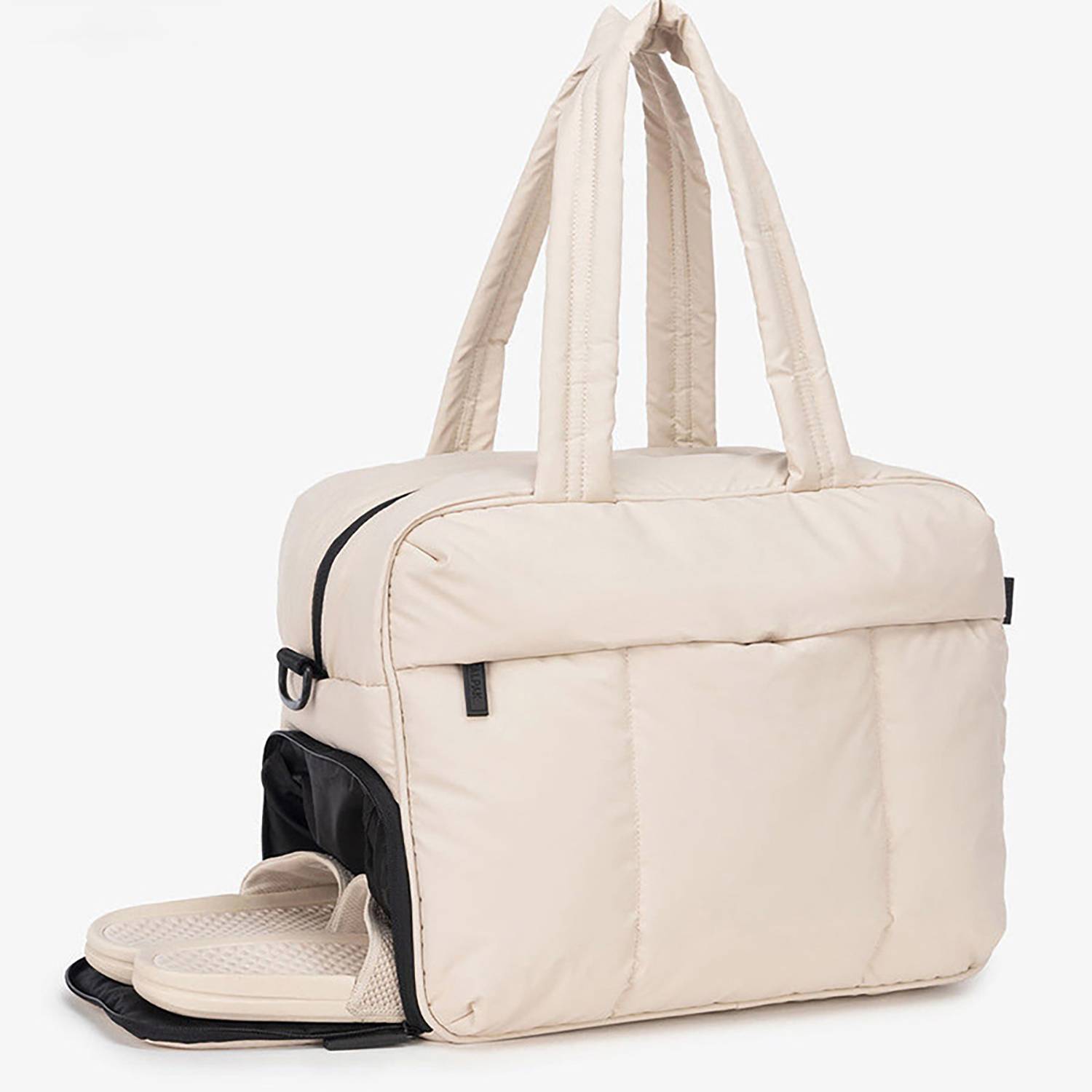 Lightweight Travel Duffel bag w/ Shoe Compartmenttan 7