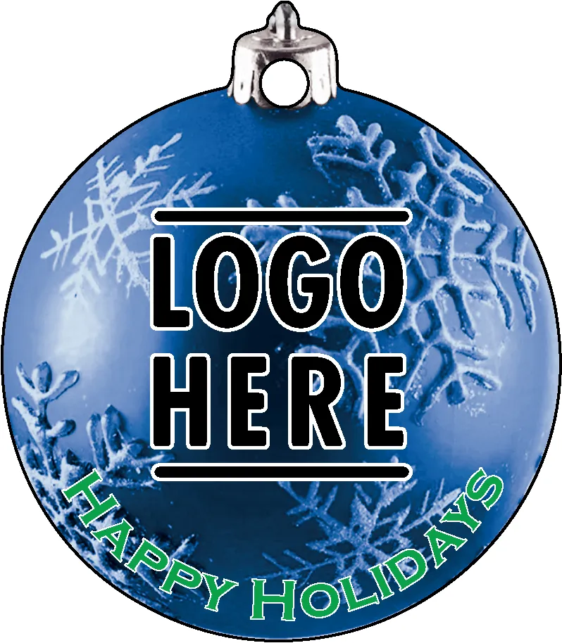 Full Color Acrylic Ornaments - Bulb 3 - Blue