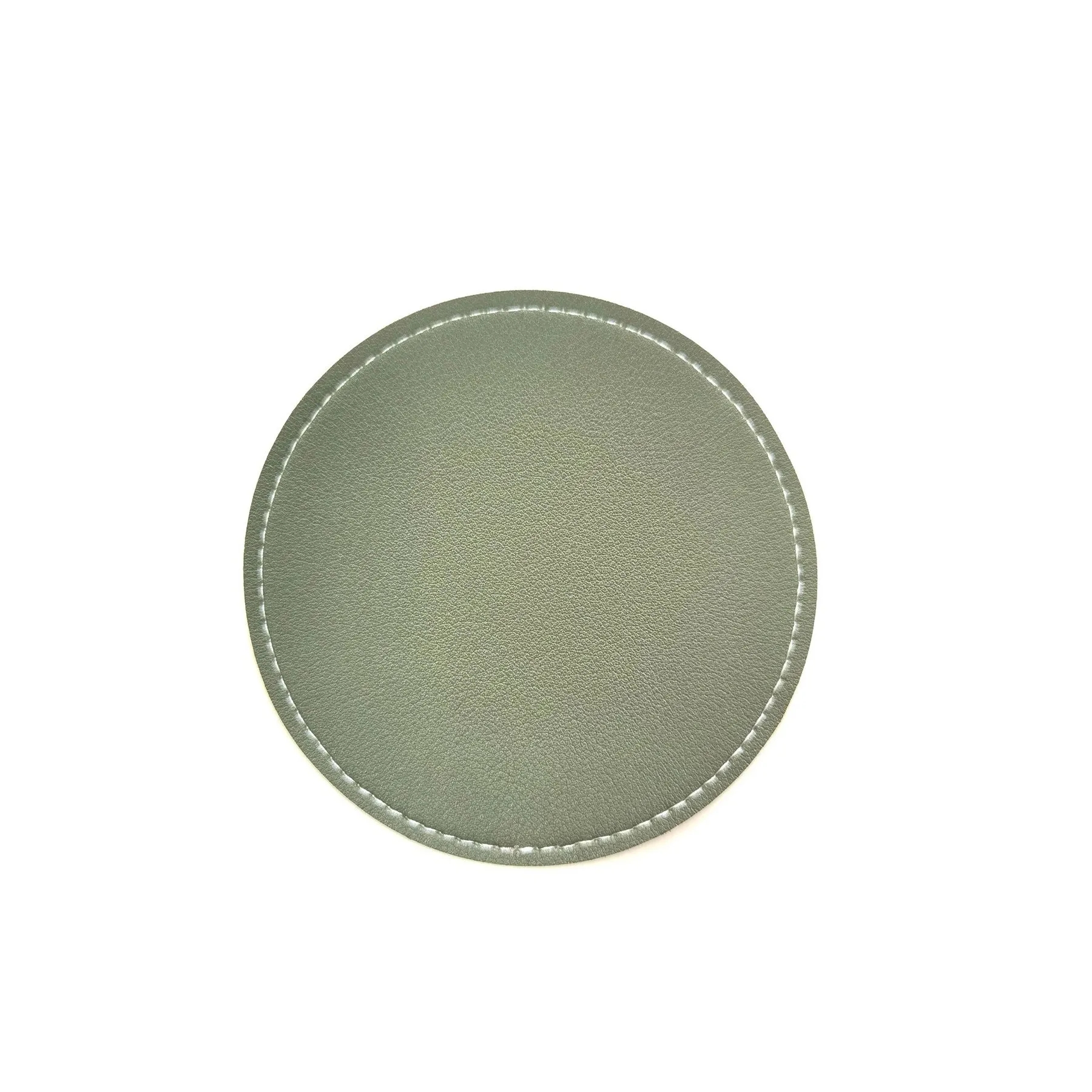 Leather Drink Coasters Round Cup Mat 10