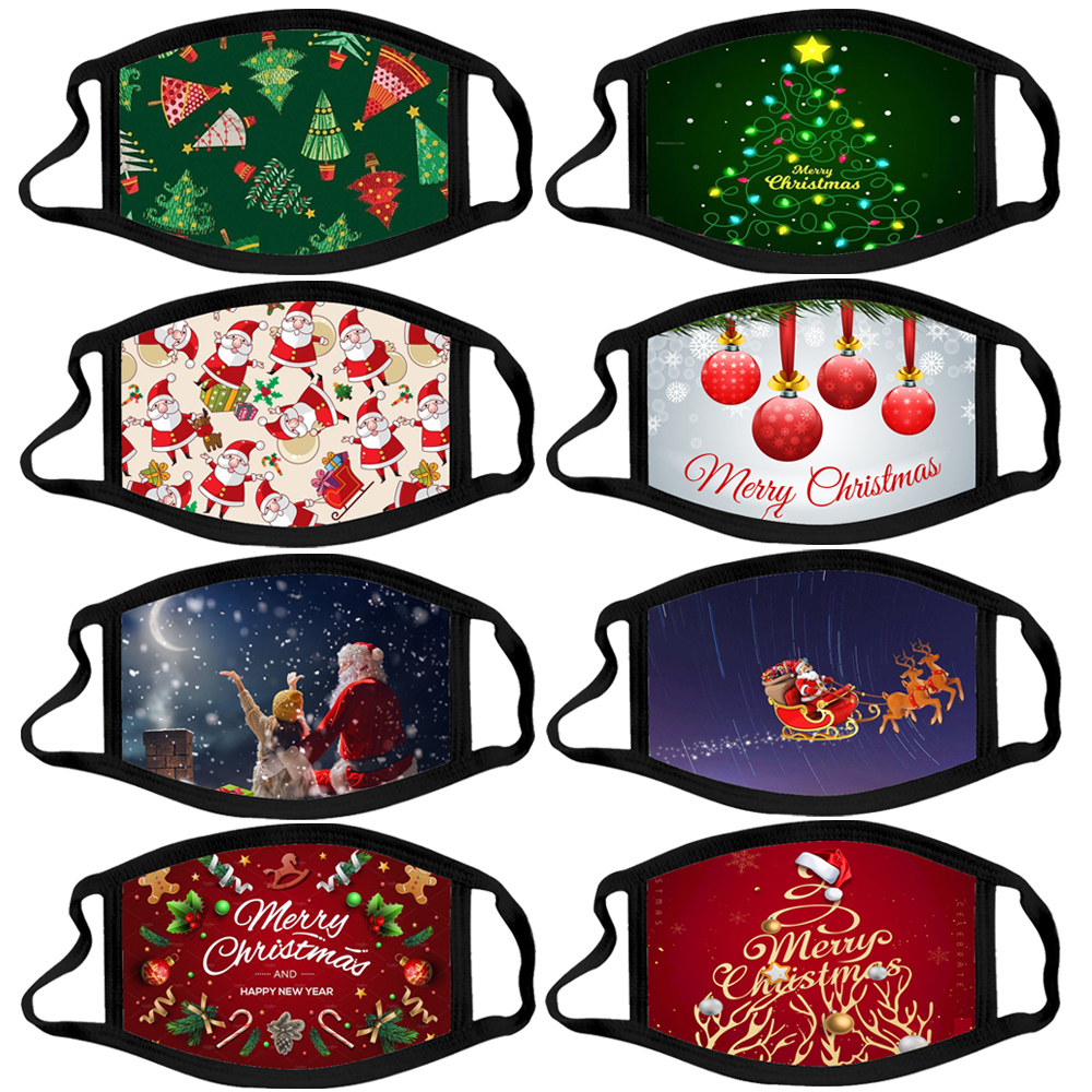 Christmas Polyester Face Mask Full Color 5