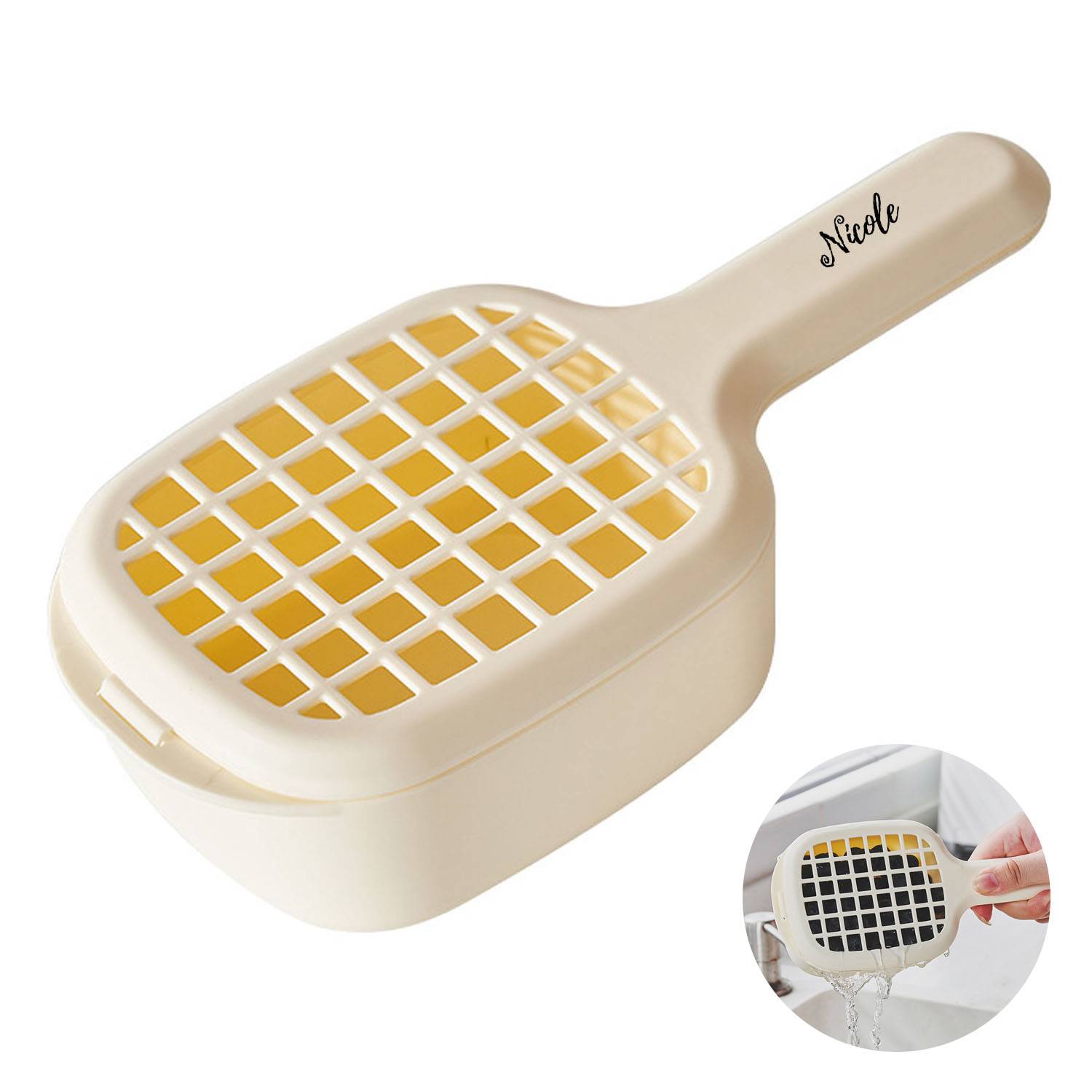 Fruit Washing Bowl Drain Basket with Handle 5