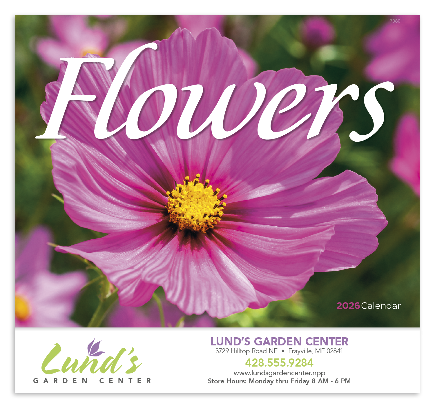 Good Value™ Flowers - Stapled Calendar 27
