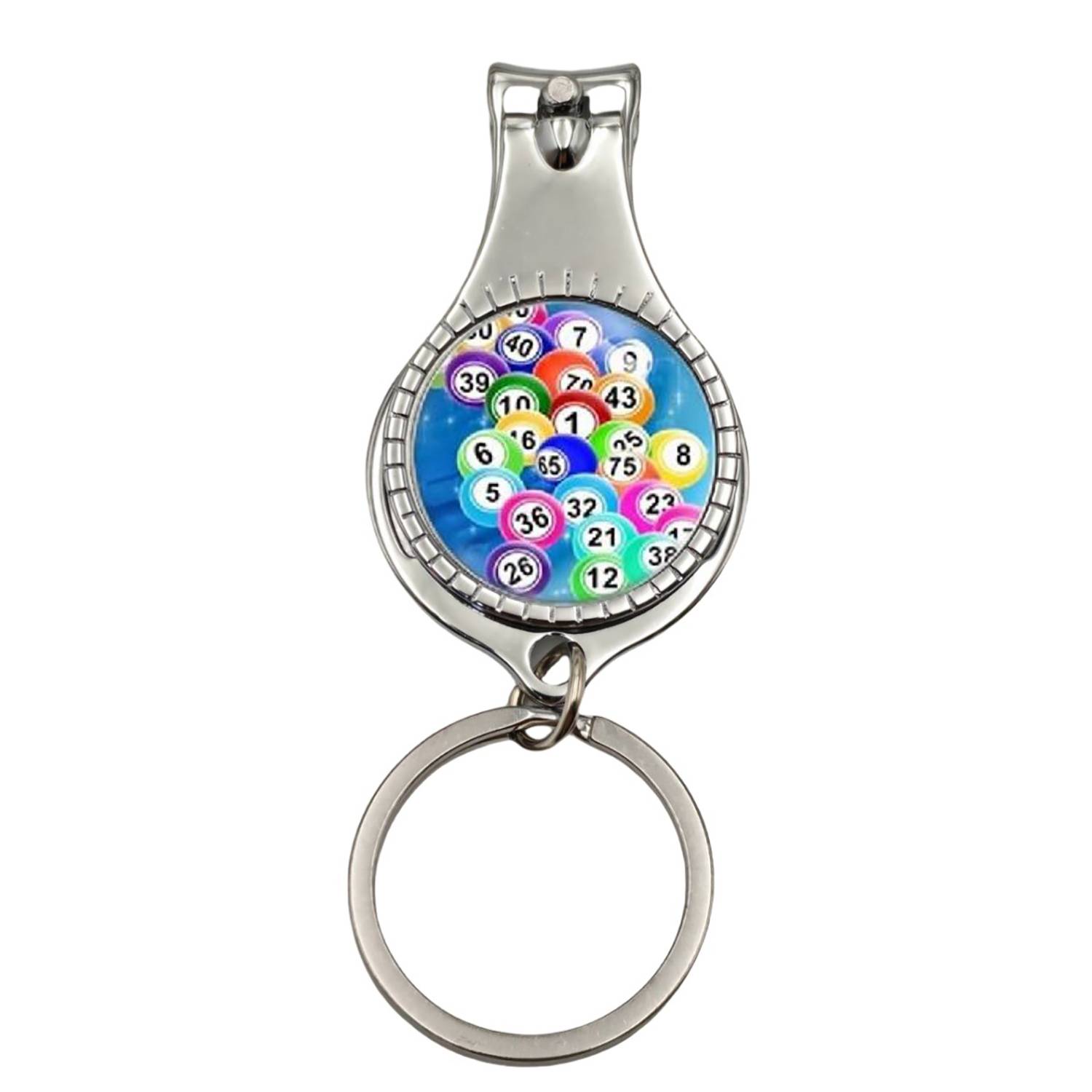 Multifunctional Retro Keychain with Opener & Nail Clipper 4