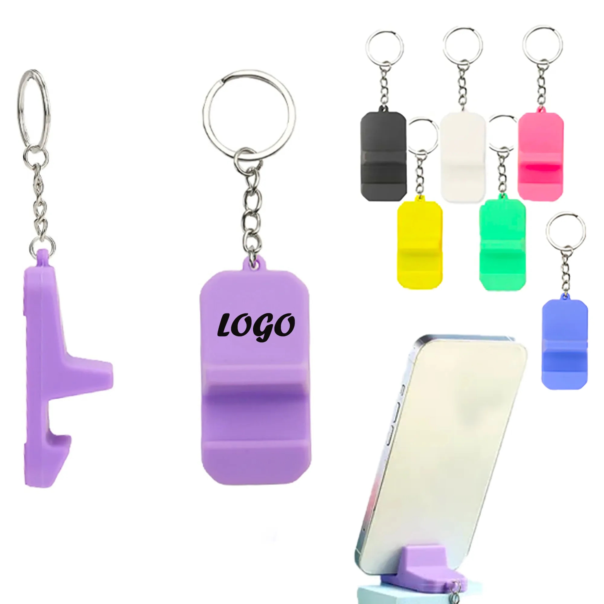 Creative Cell Phone Holder Keychain 1