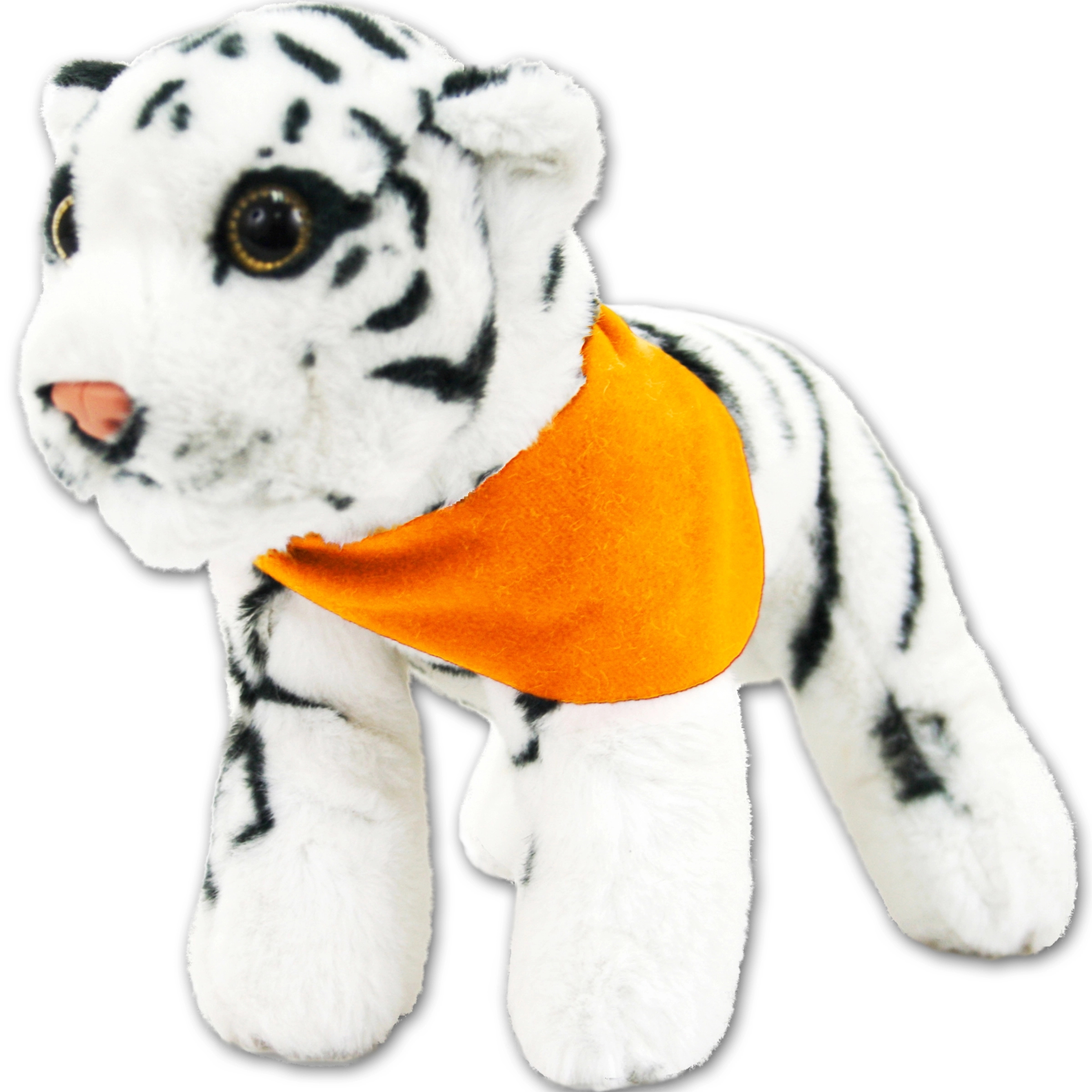 8" Jungle Animals Standing White Tiger 7