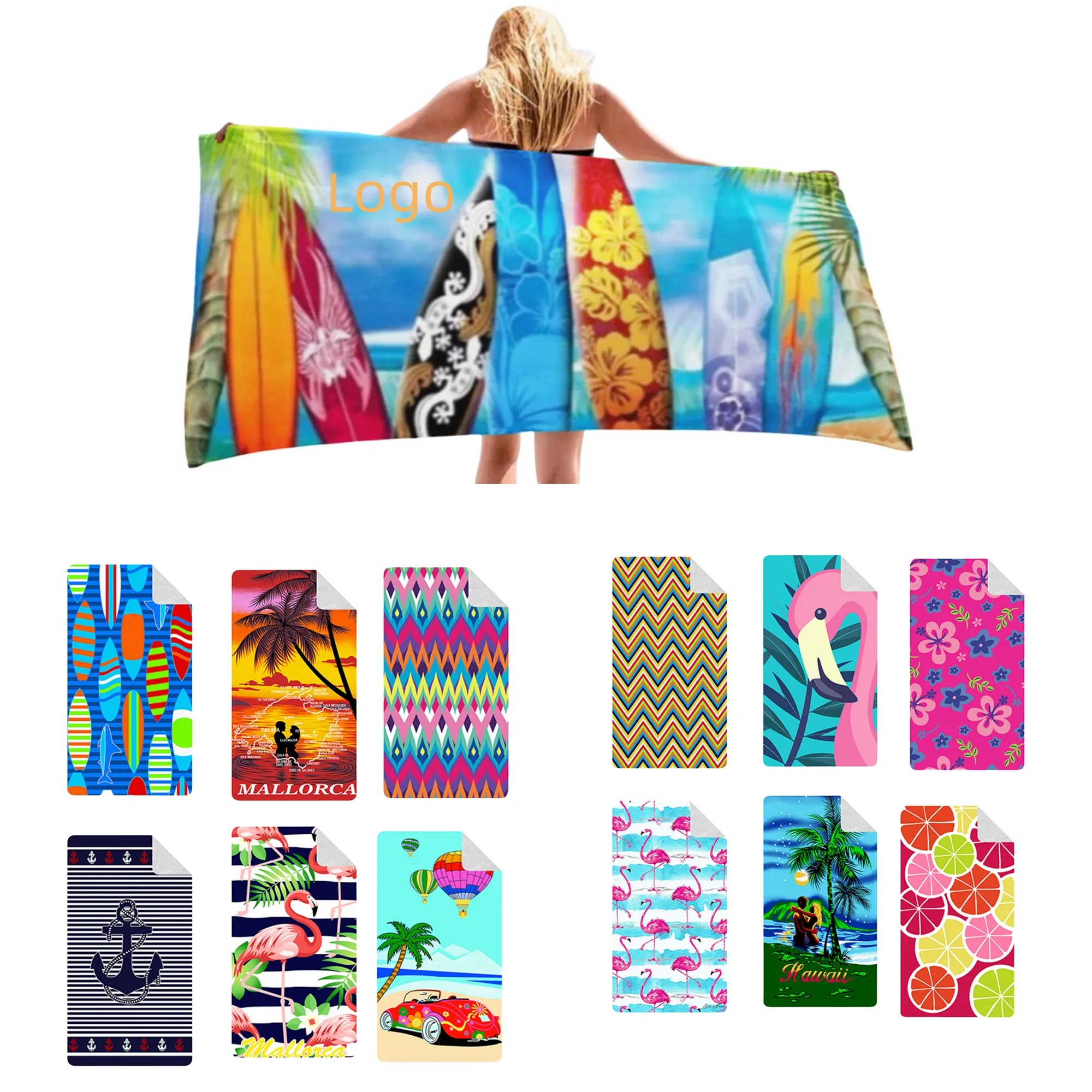 Sublimated Quick Dry Beach Towel 3
