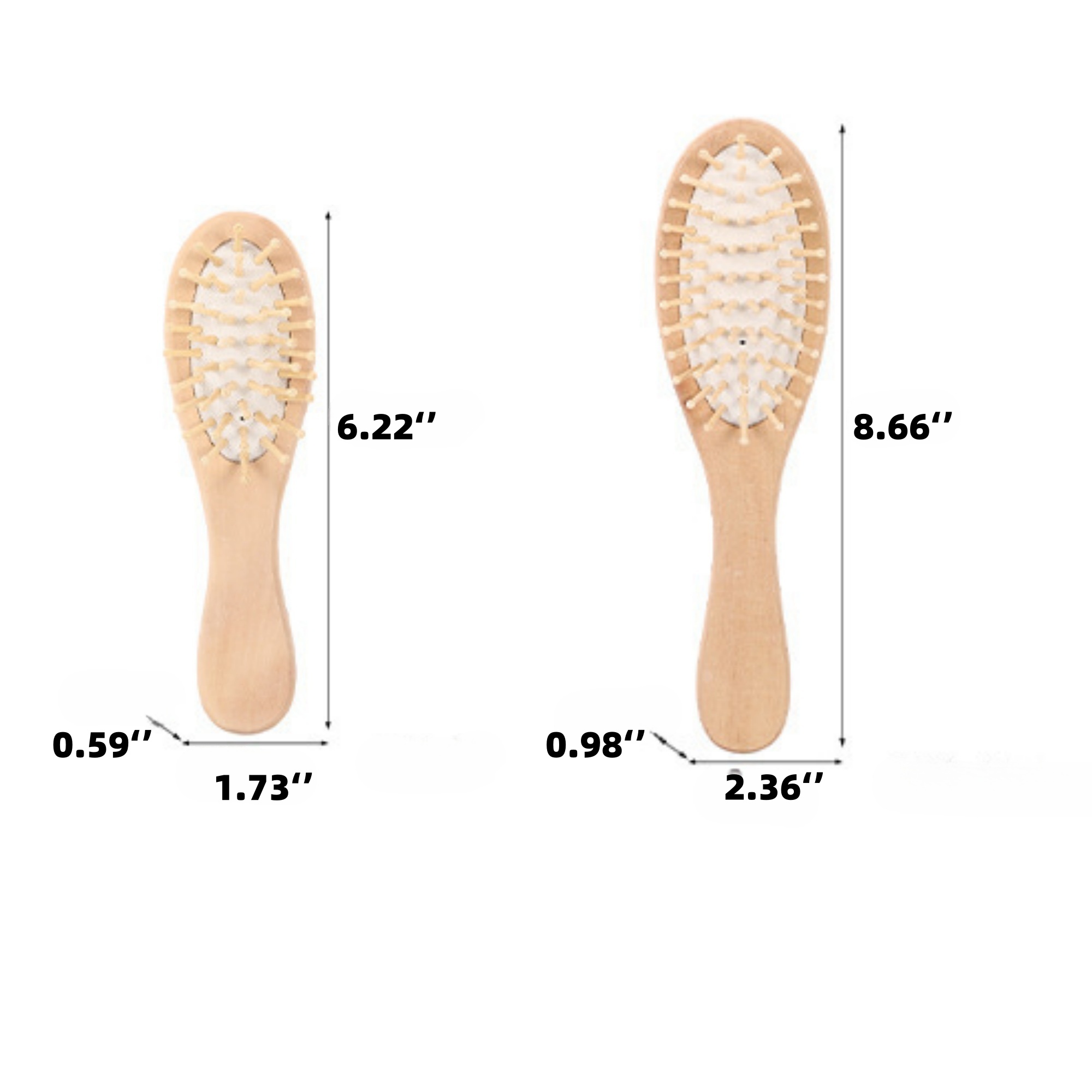 Wooden Hair Brush for Hair Growth 3