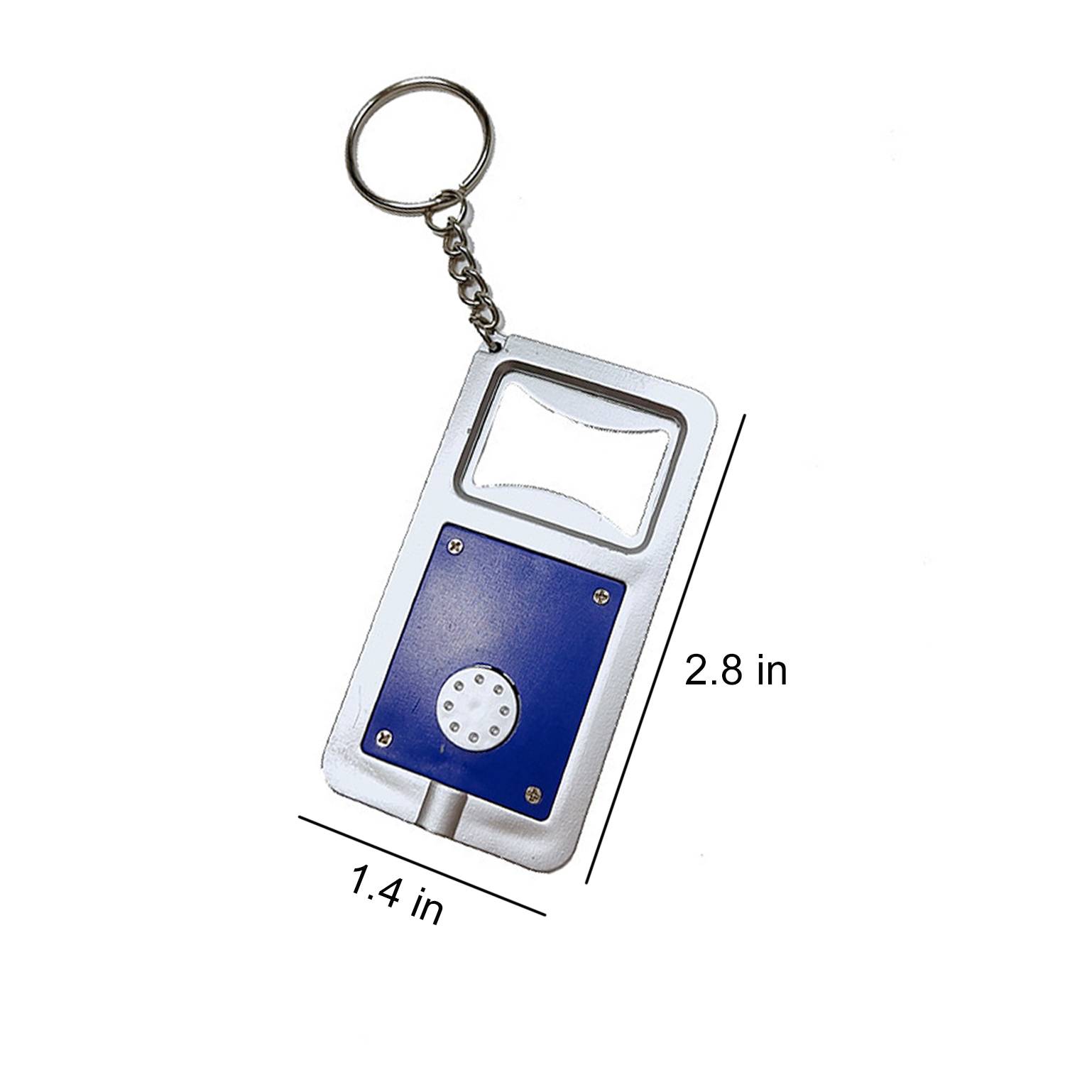 LED Light Plastic Keychain Bottle Opener 5