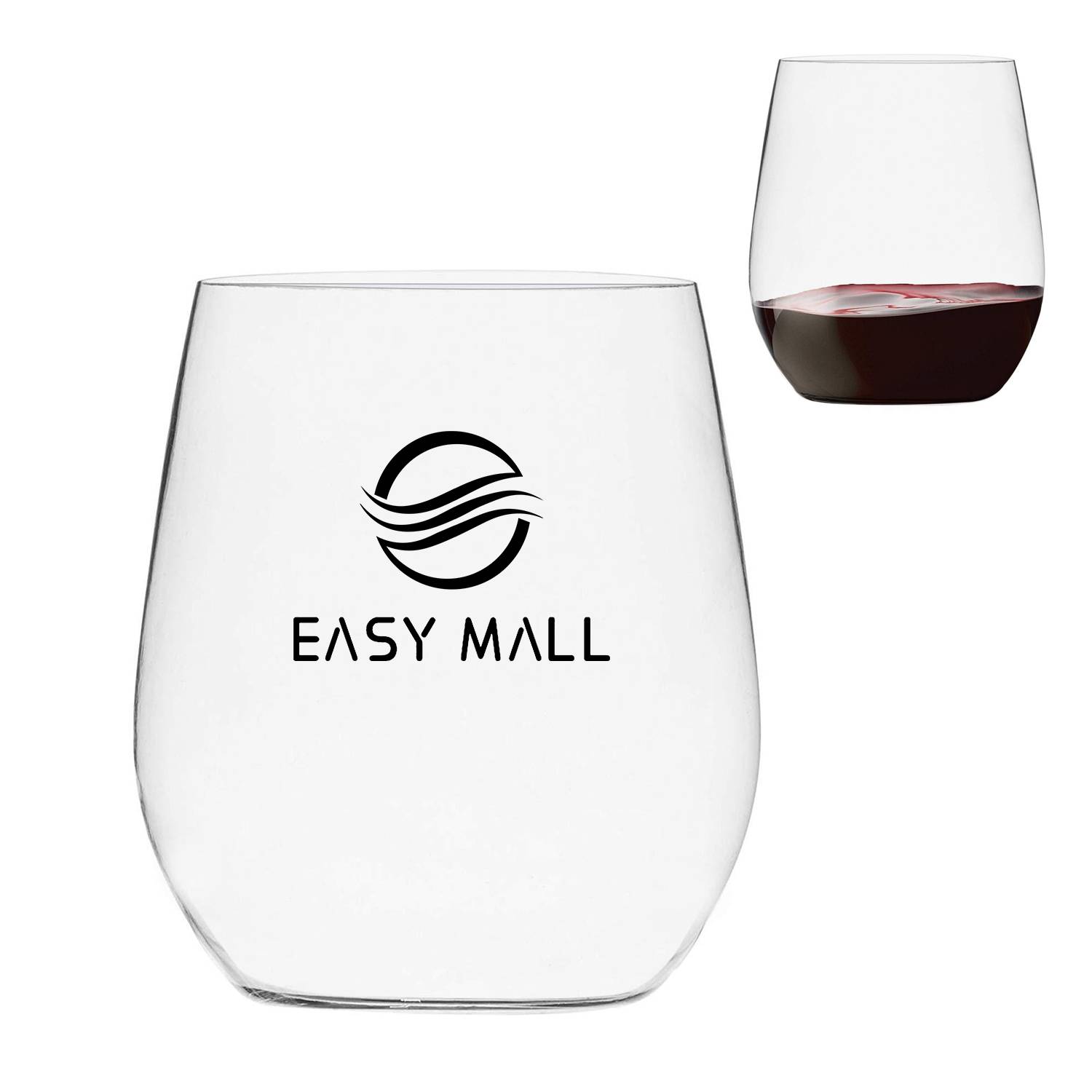 12oz PET Stemless Wine Glasses 2