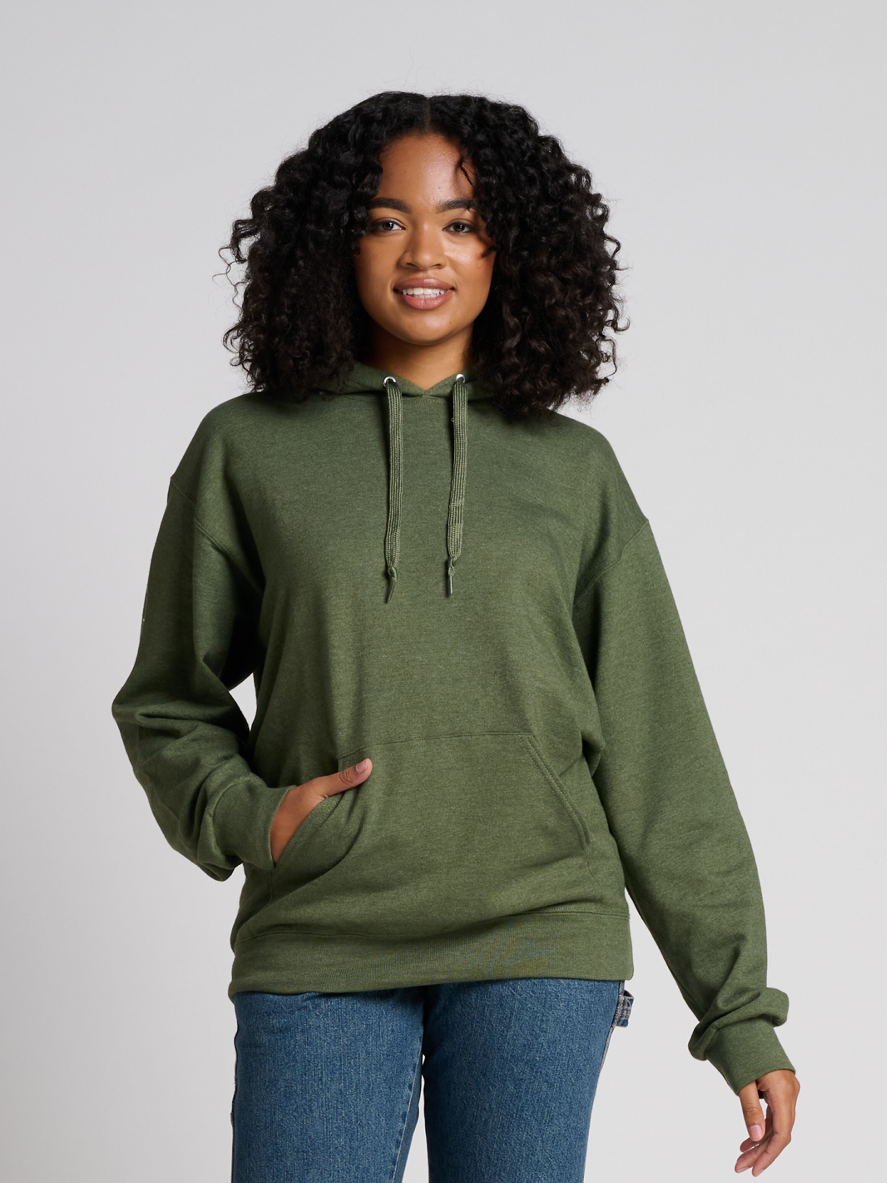 NEW JERZEES Ultimate™ CVC Ring-Spun Unisex Hooded Sweatshirt 16