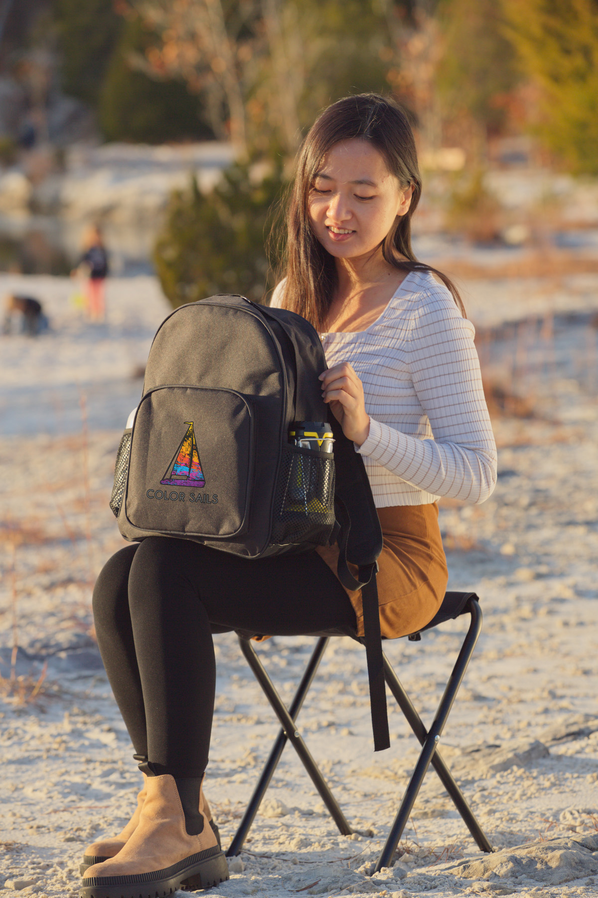 Fieldcrest Cooler Backpack with Folding Stool 6