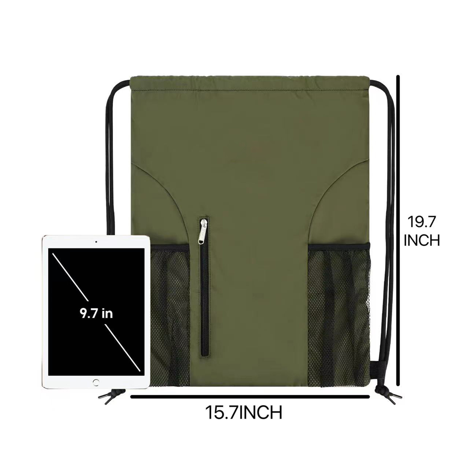 Sports Gym Water Resistan Drawstring Backpack for Women Men 4