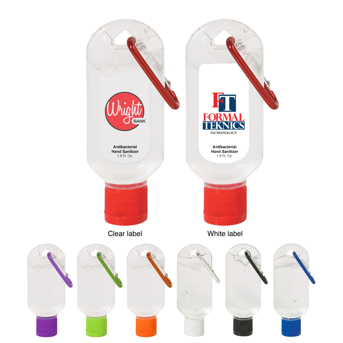 1.8 OZ. HAND SANITIZER WITH CARABINER 17
