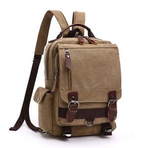 2 In 1 Canvas Backpack Messenger Bag 4