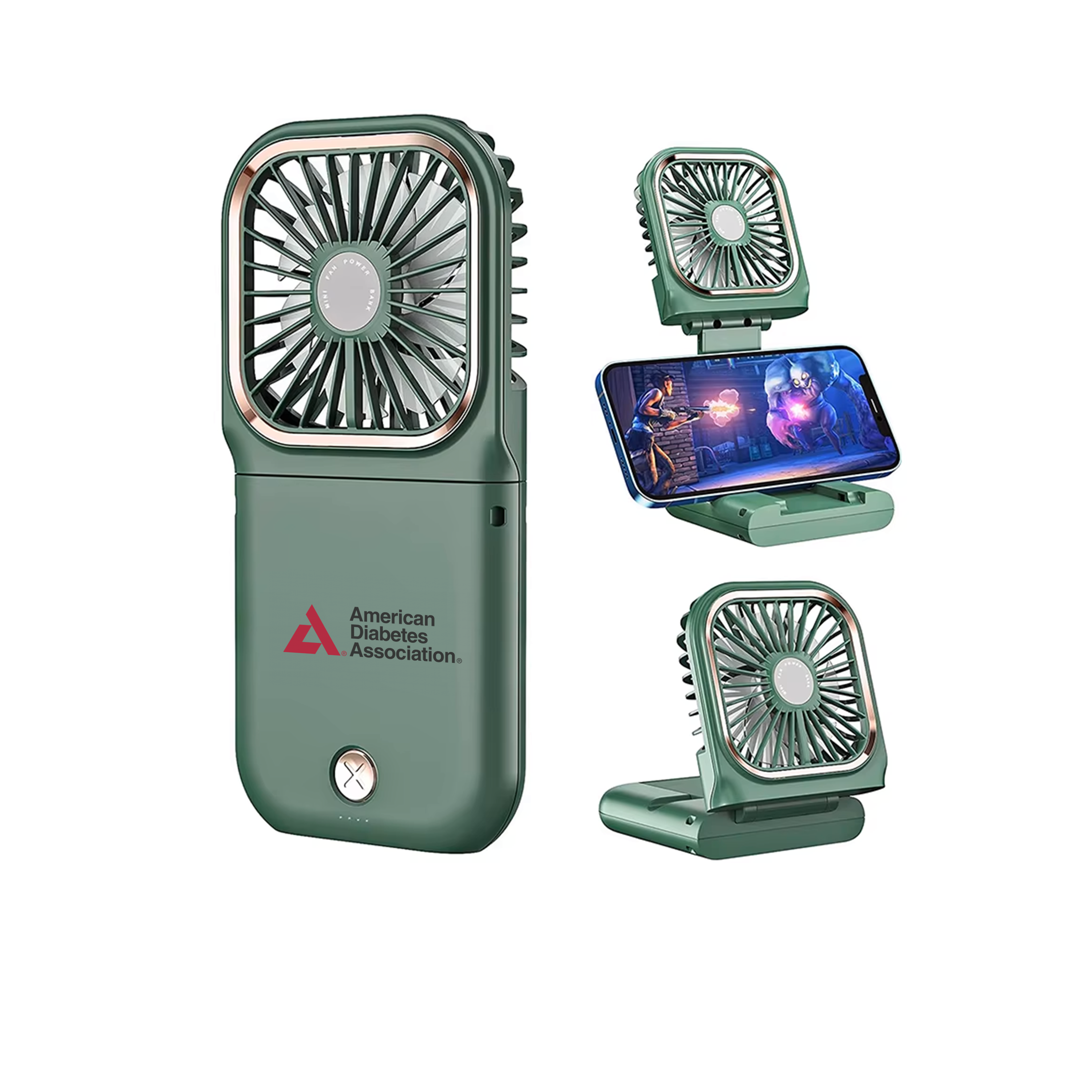 FoldCharge Mini — Folding Fan & 3000mAh Power Bank 10
