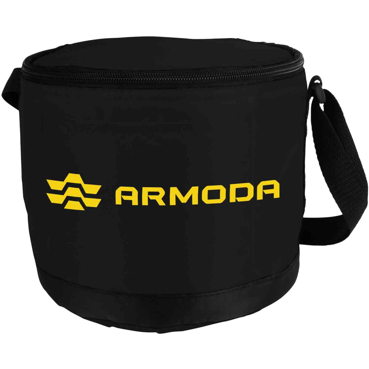 Round Cooler 6-Can Foil Inner Lining Zipper Insulated Bag 4