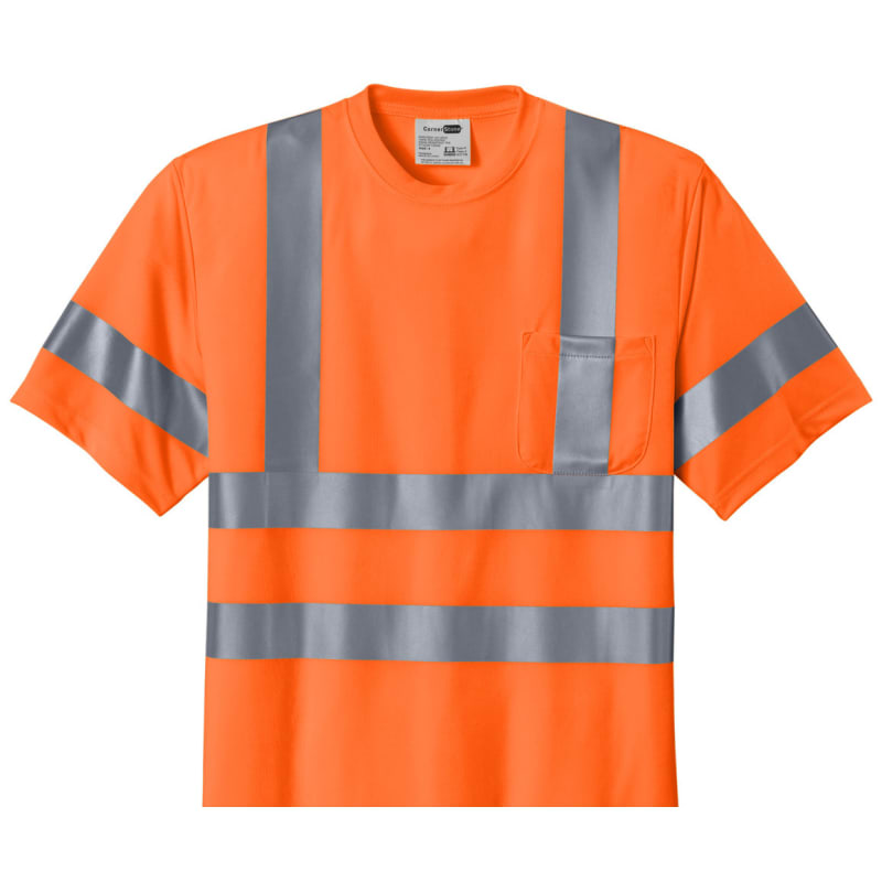 CornerStone - ANSI 107 Class 3 Short Sleeve Snag-Resistant Reflective T-Shirt. 1