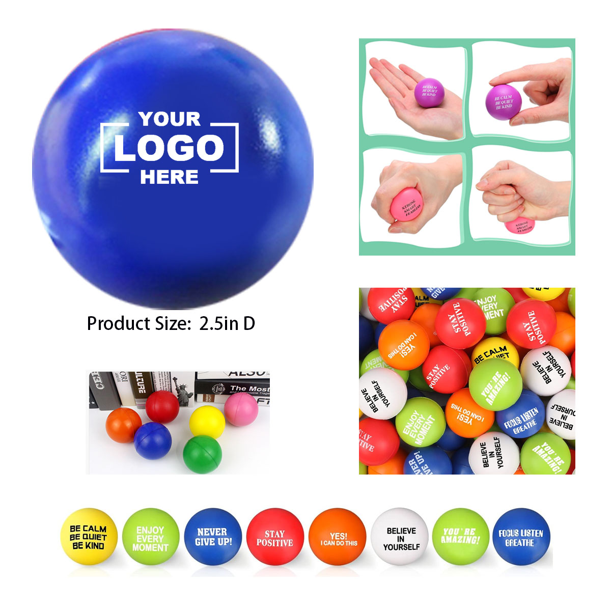 PU Foam Anti-Stress Ball-Round 5