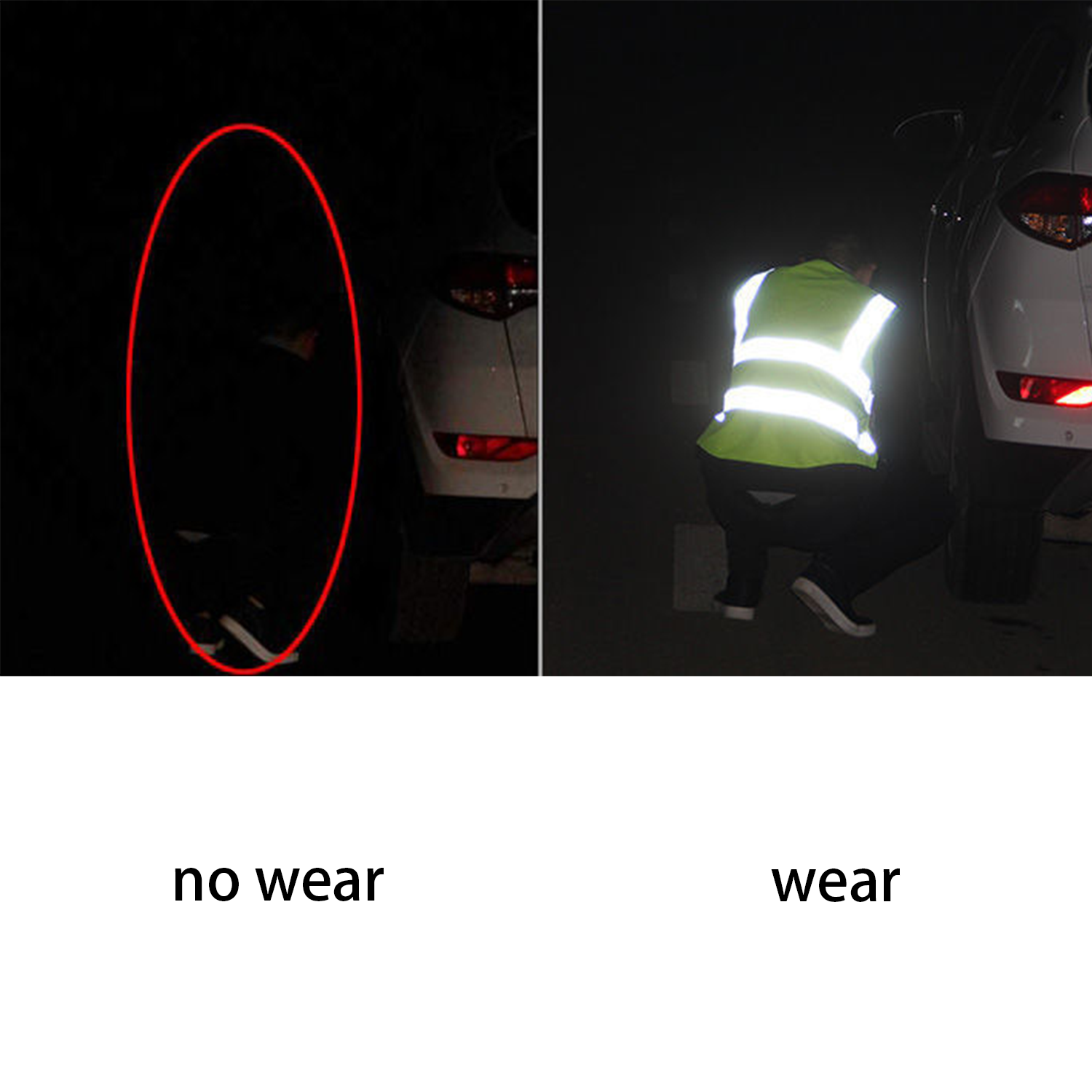 Fluorescent reflective vest 3