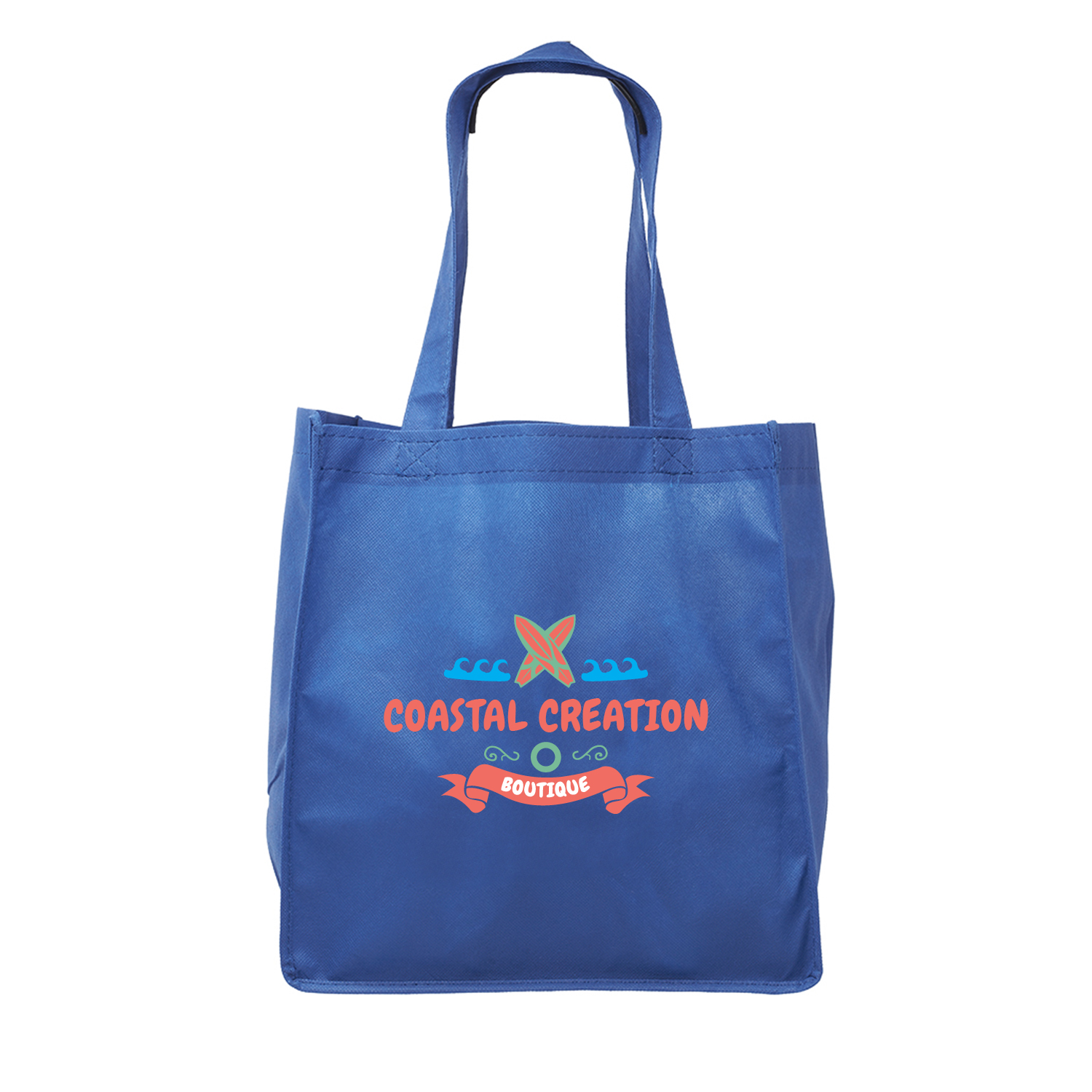 Clipper Non-Woven Grocery Tote Bag (Full Color Imprint) 7
