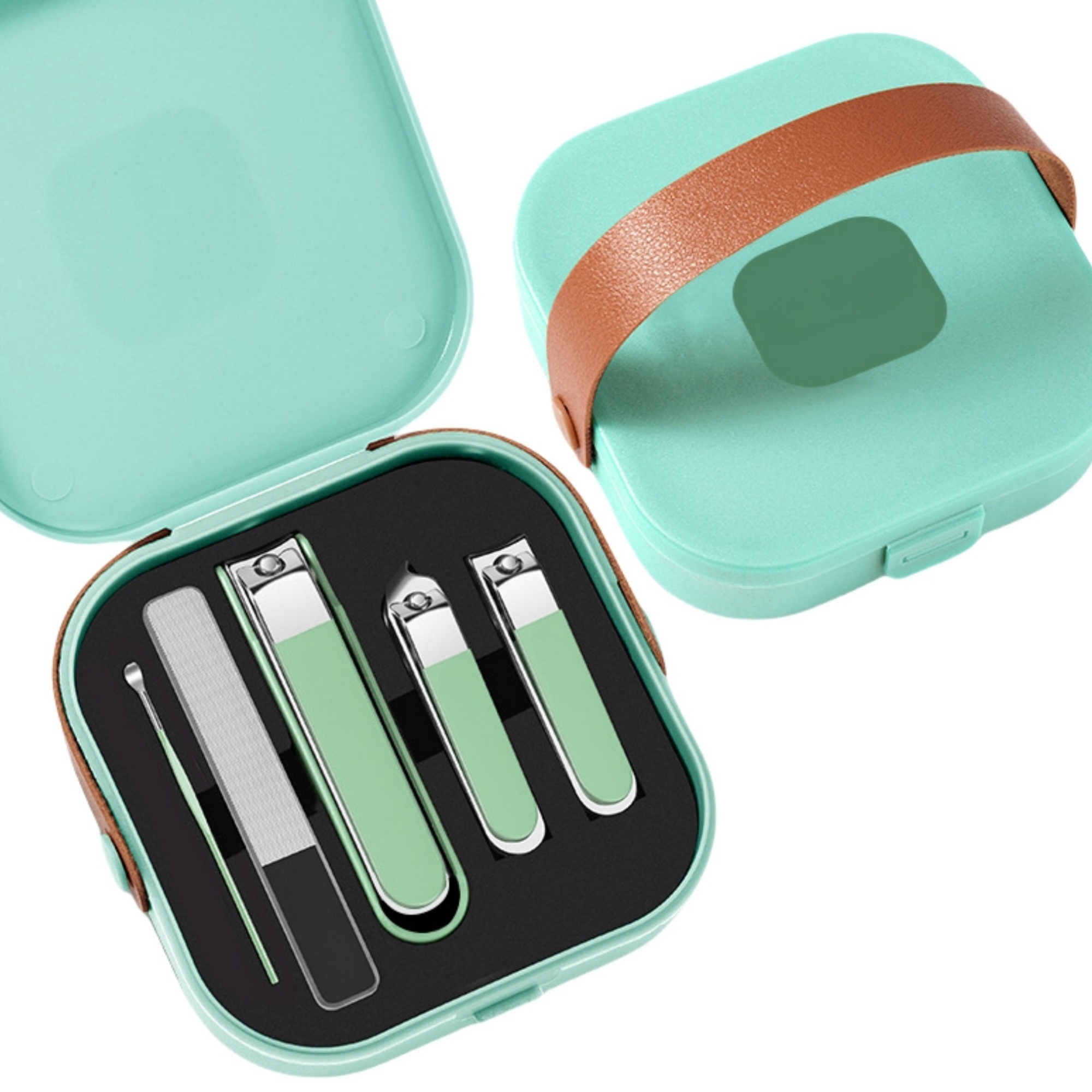 Portable Travel Mate Steel Nail Clippers Set 4