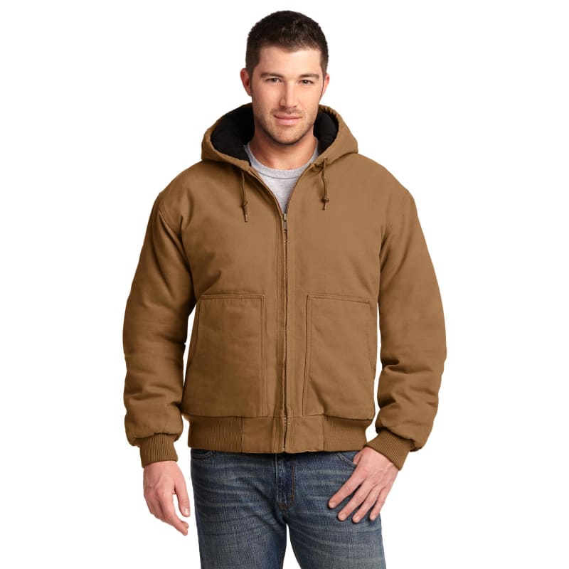 CornerStone Washed Duck Cloth Insulated Hooded Work Jacket. 7