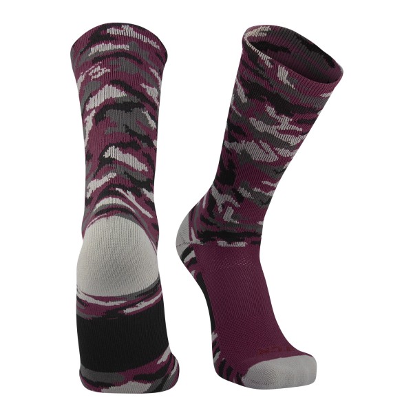 Elite Sports Socks Woodland Camo Crew 10