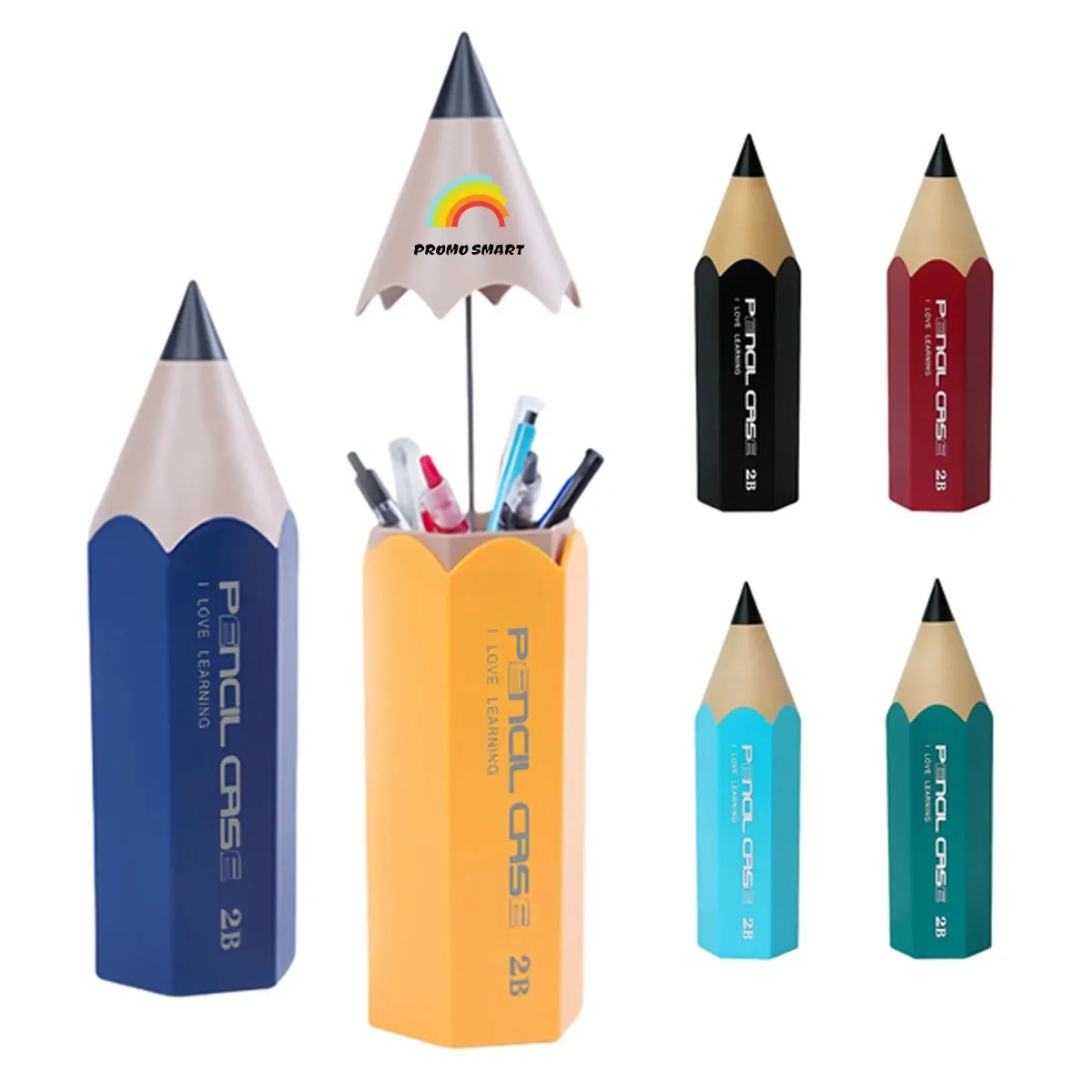 Pencil Shaped Desk Pen Holders Storage Dispenser Organizer 3
