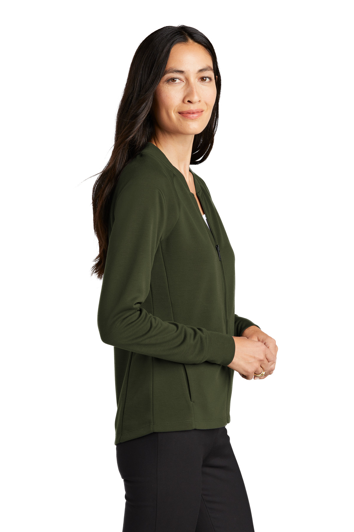 Mercer+Mettle Women's Double-Knit Bomber MM3001 17