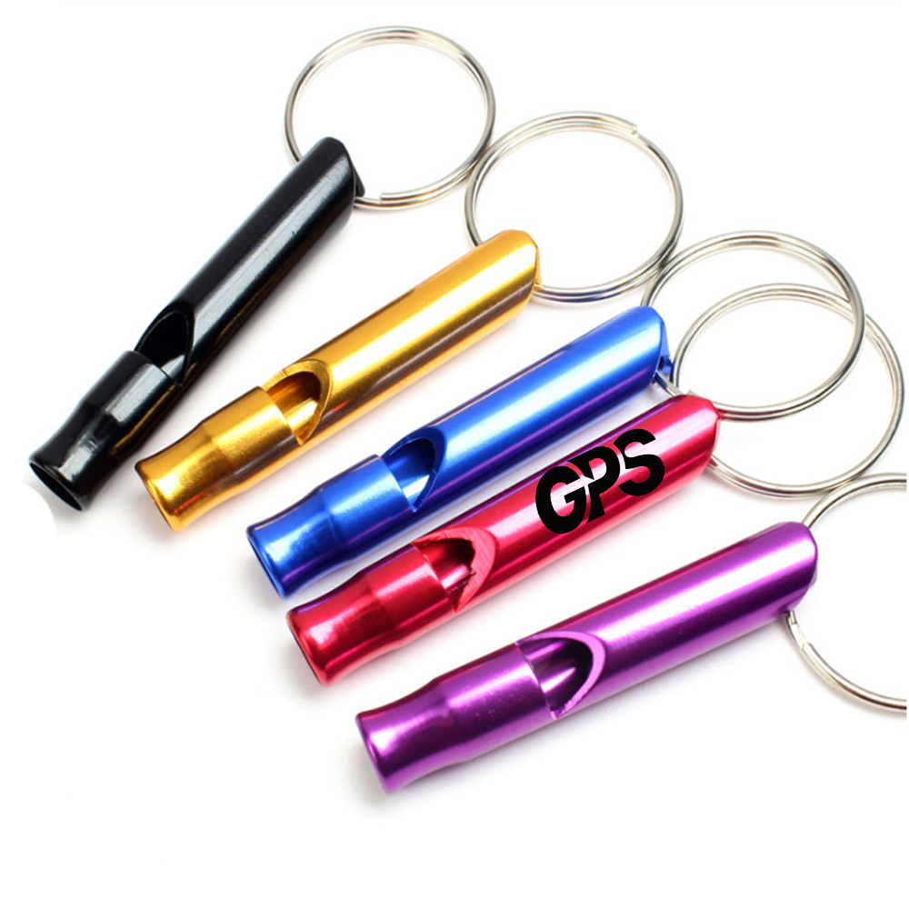 Aluminum Keychain Survival Whistle 3
