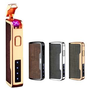 Stylish PU Leather E Arc Lighter With Built In Flashlight 23