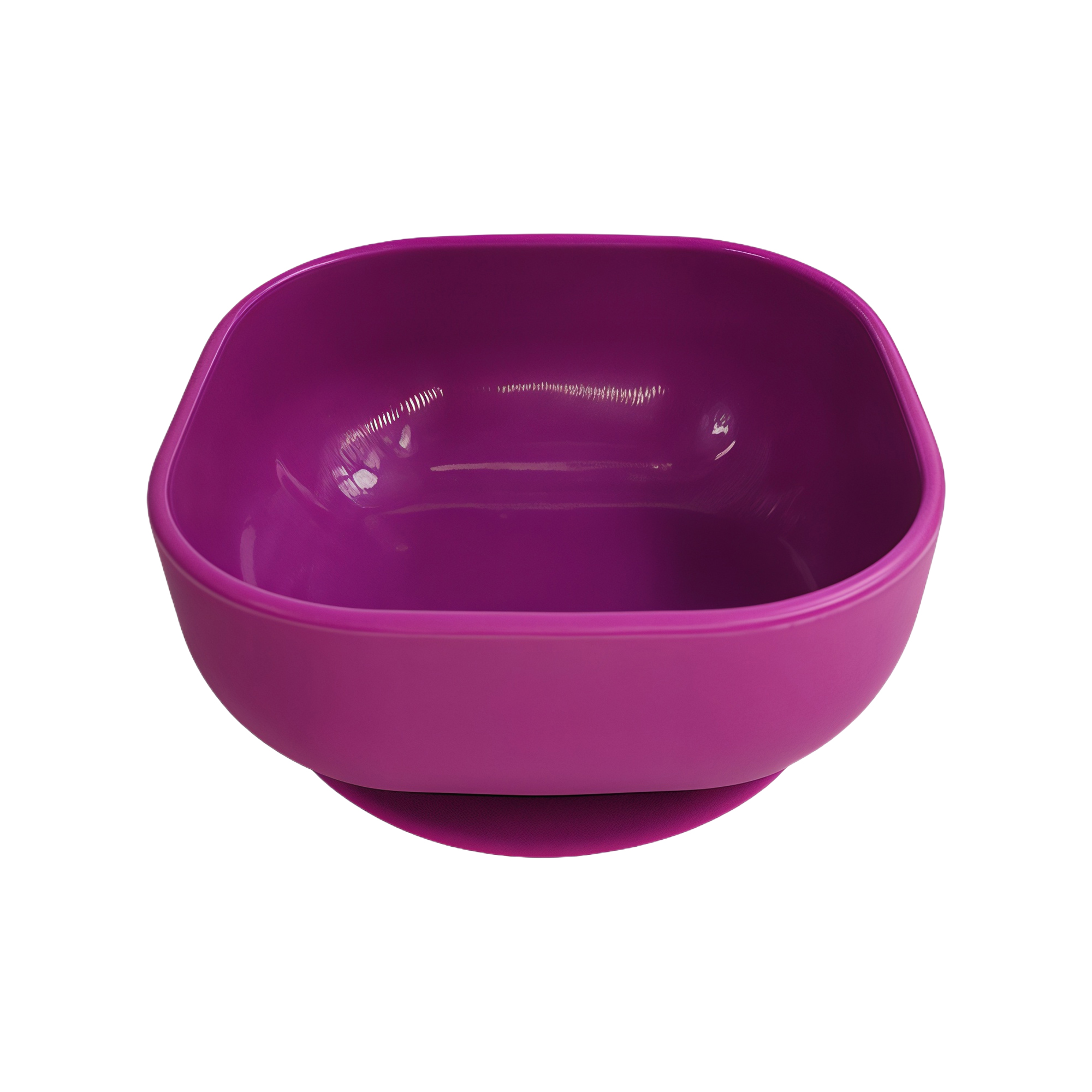 Square Silicone Baby Bowl with Suction Base 4