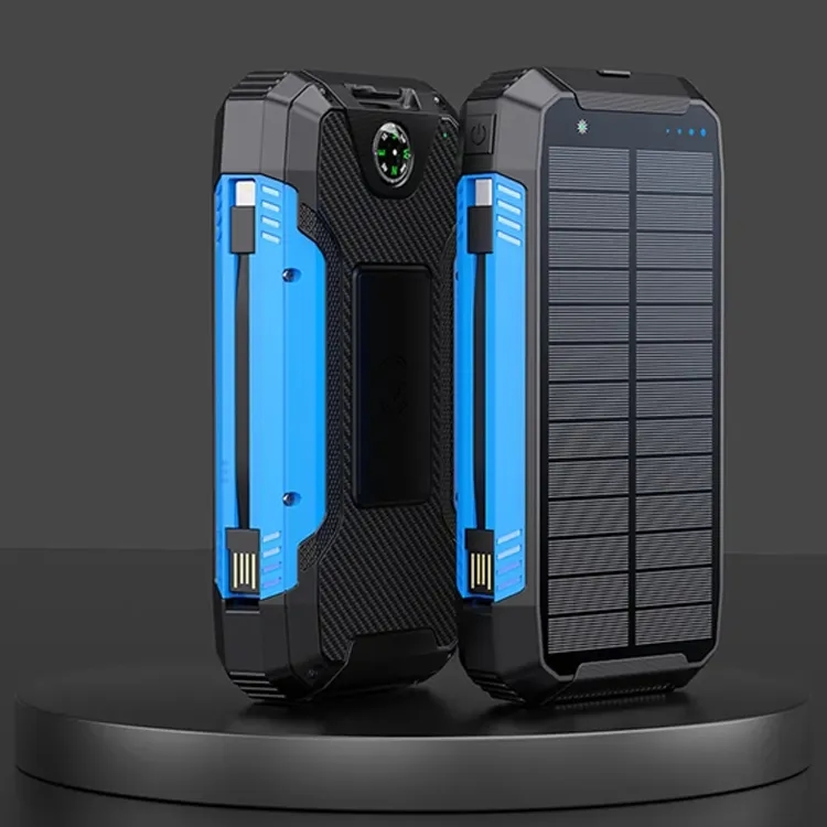 Outdoor Solar Charger With Strong Flashlight & Compass 7