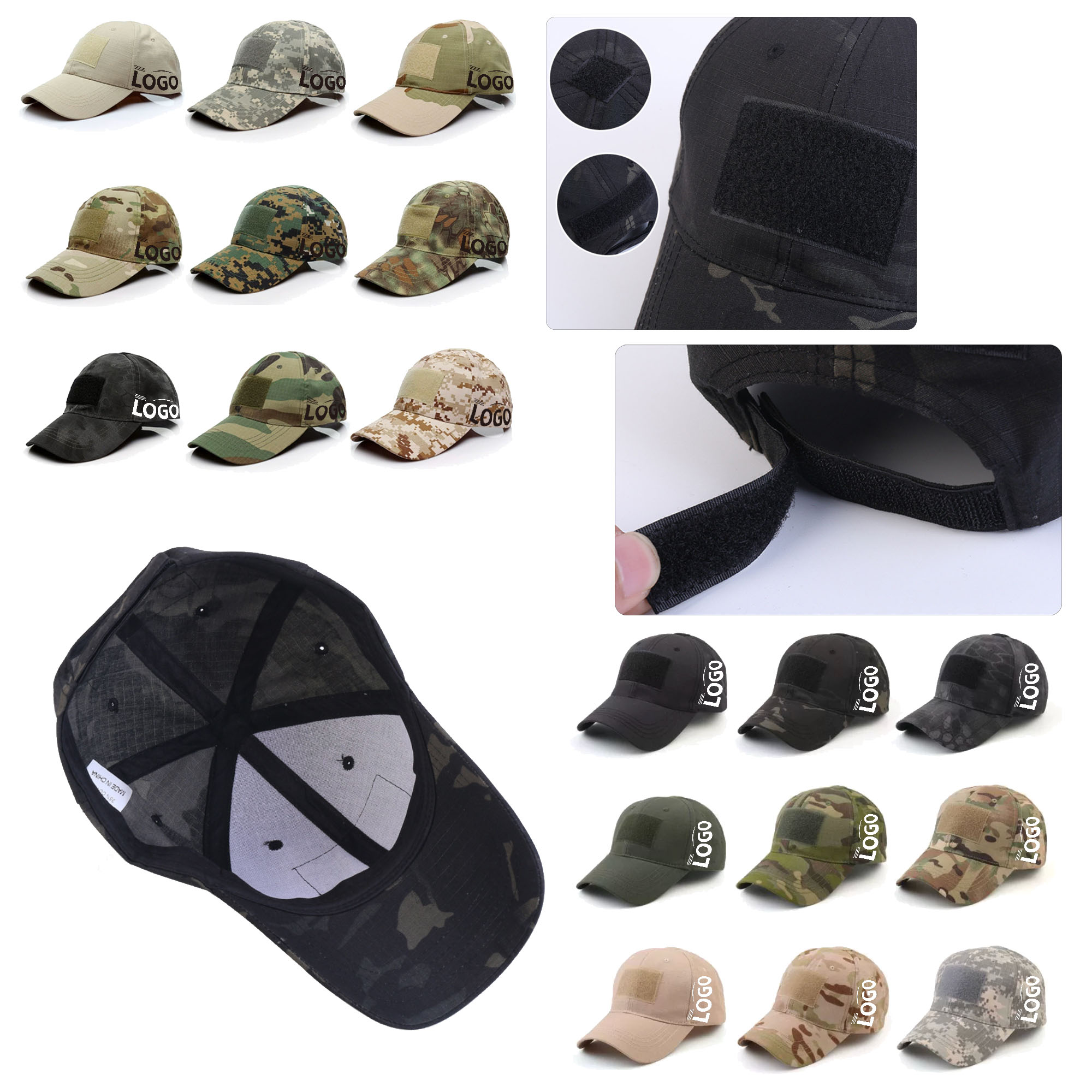 MOQ 2000 Tactical Camouflage Hat 2