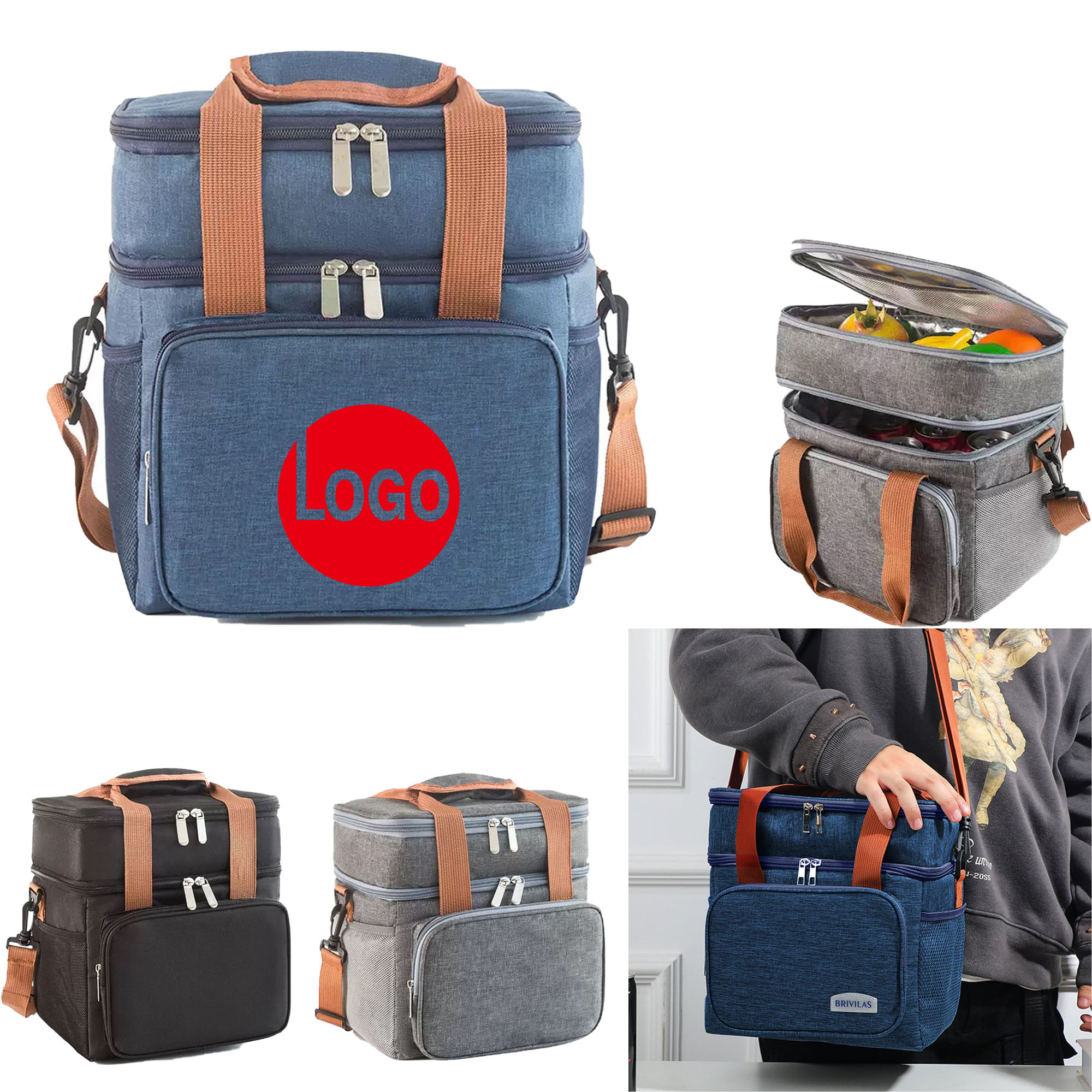 Double-Layer Insulated Lunch Bag 7